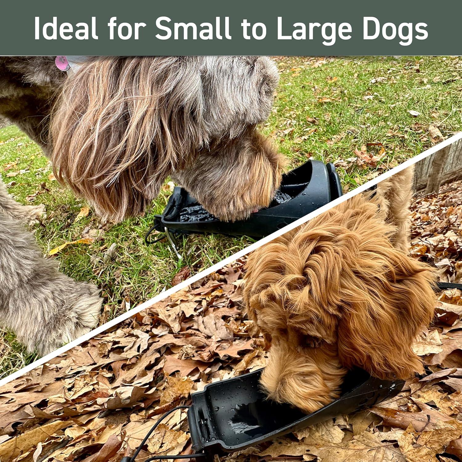 Botella de Agua Portátil Green Mountain Pawz 2-en-1 para Perros