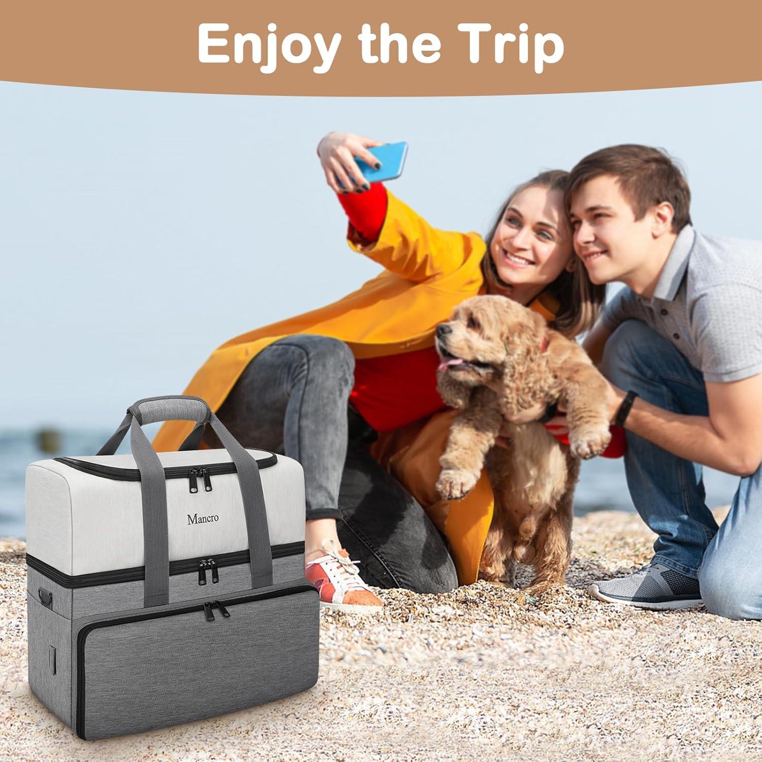 Bolsa de Viaje para Perros Mancro Doble Capa 39x19x35cm