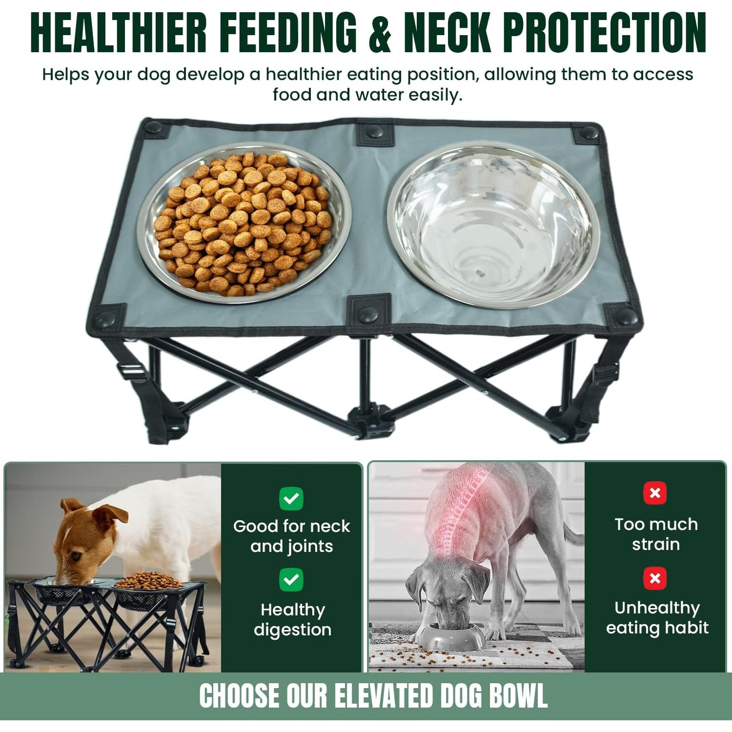 Soporte Elevado Plegable para Perros Paw-er Play - 27 cm