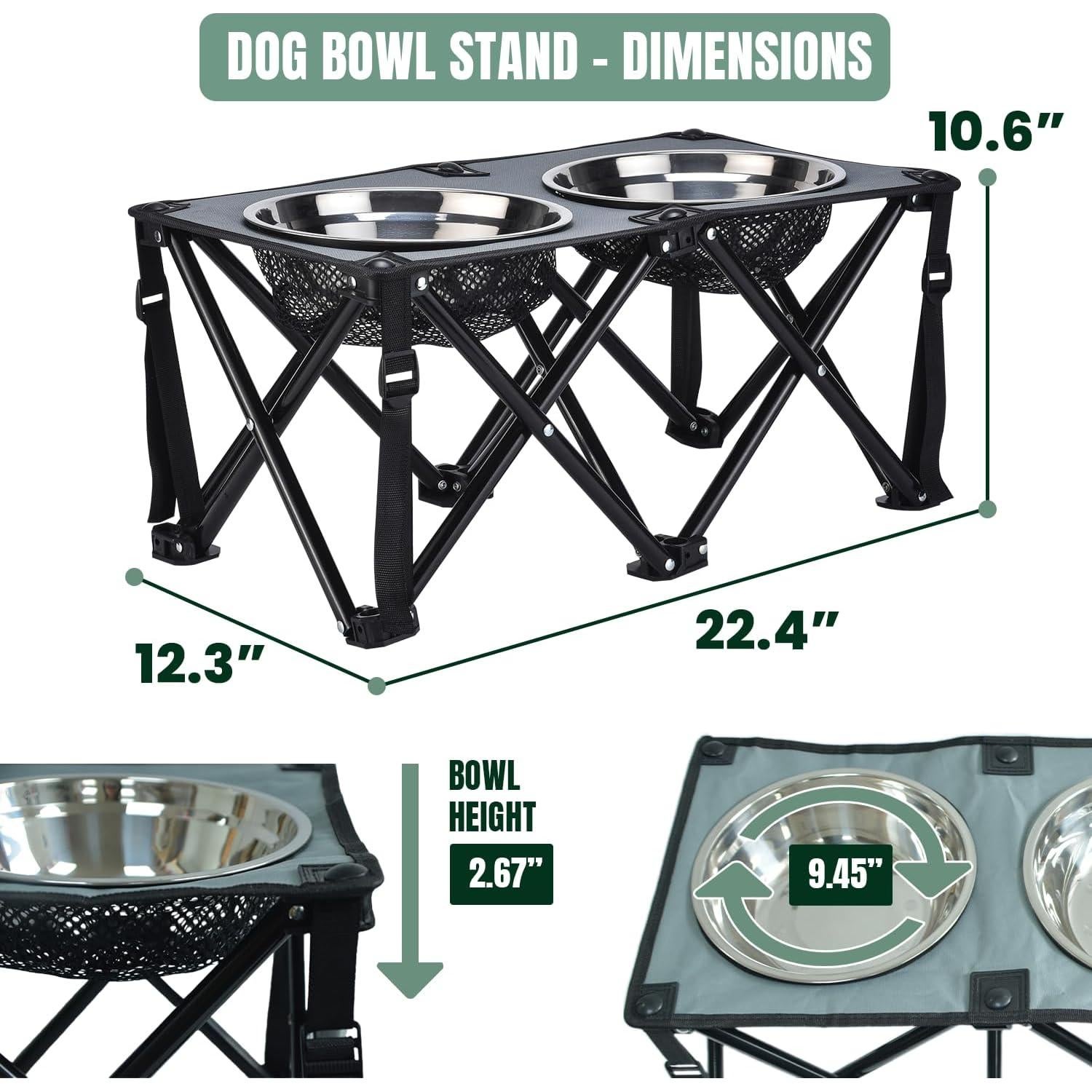 Soporte Elevado Plegable para Perros Paw-er Play - 27 cm