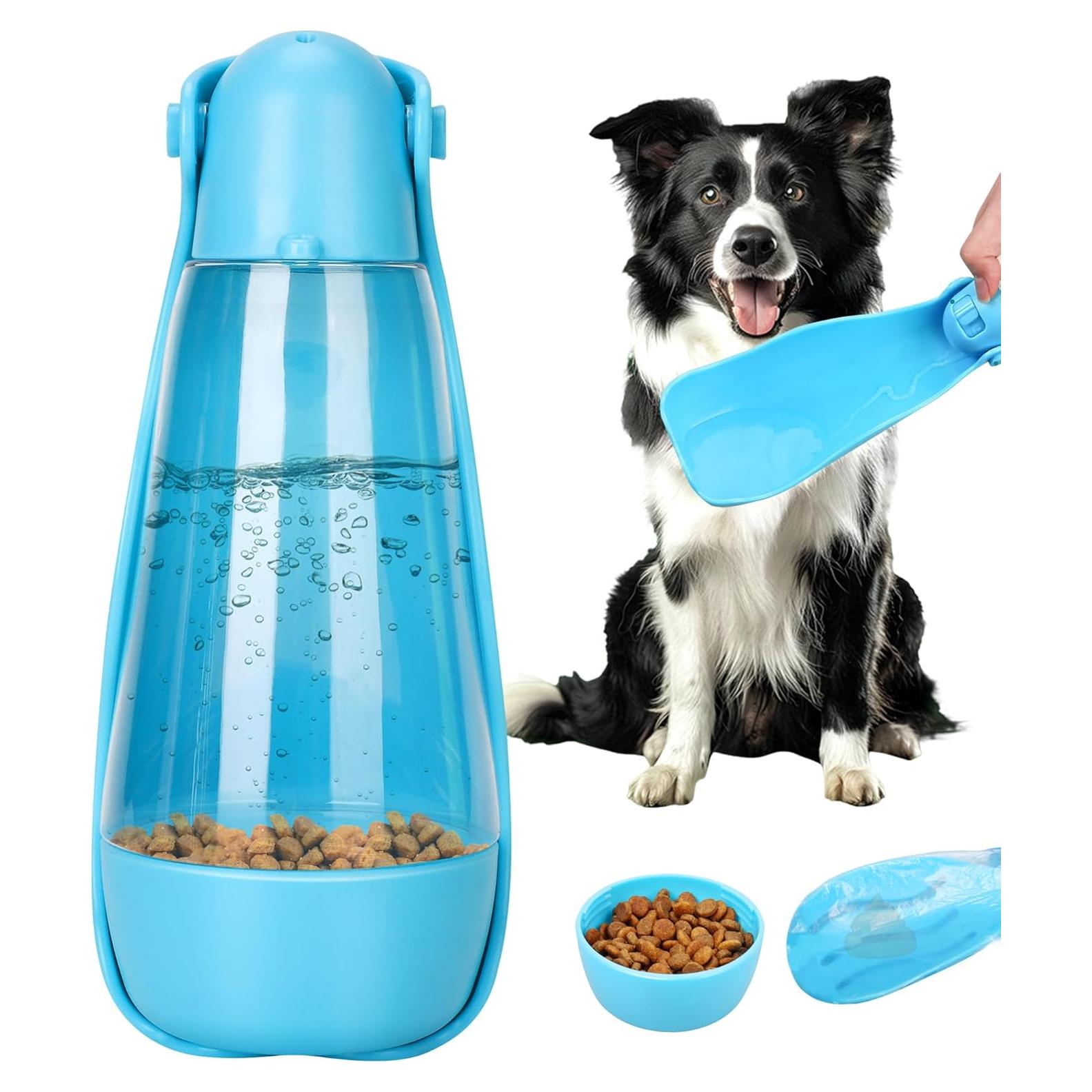 Botella de Agua para Perros UPSKY 414ml Plegable y Multifuncional