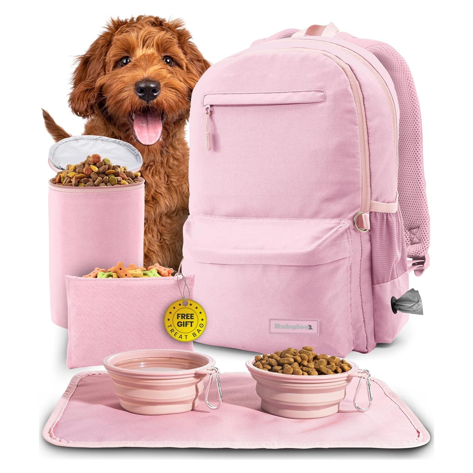 Mochila de Viaje para Perros Rubyloo - Rosa Polvoriento
