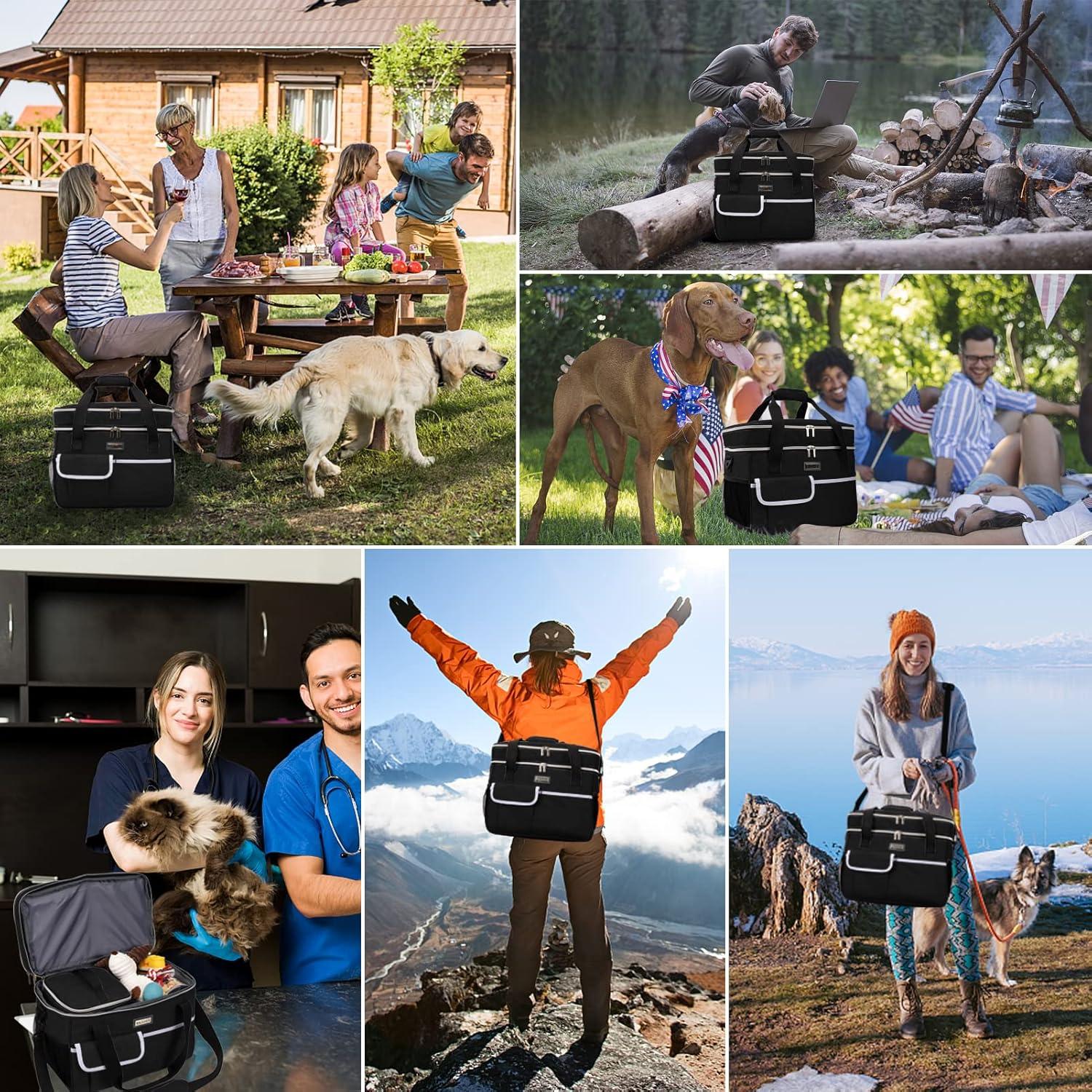 Bolsa de Viaje para Mascotas BAGLHER Doble Capa 35.6x20.3x34.3cm