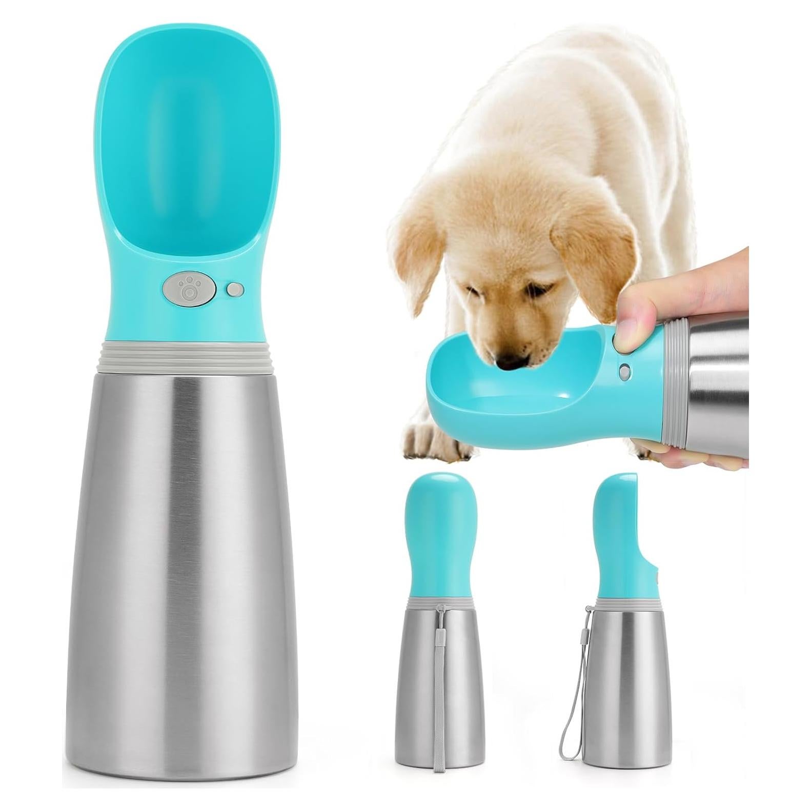 Botella de Agua Portátil para Perros LIANGUI 710 ml a Prueba de Fugas