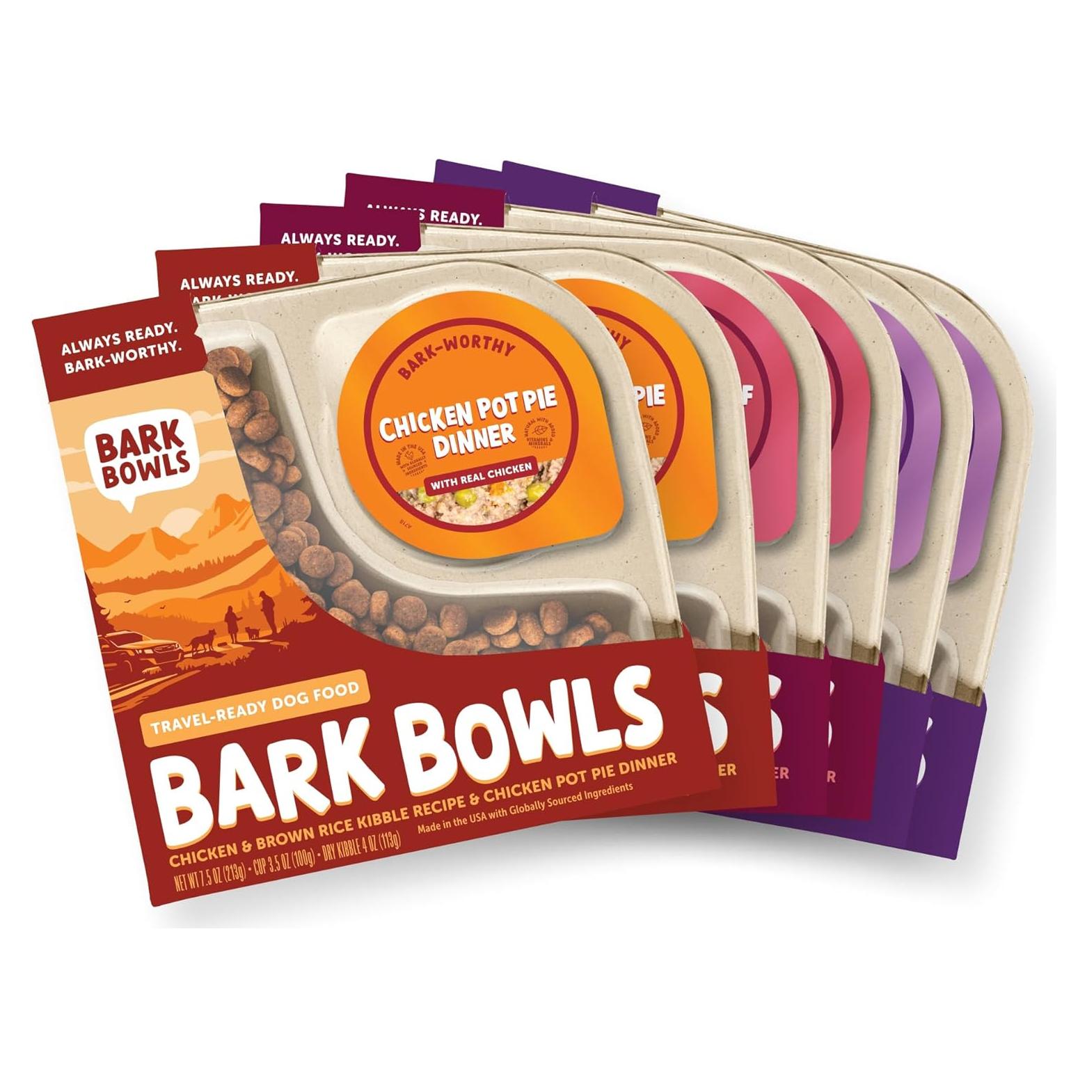 Comida para Perros On The Go Bark Bowls - Paquete Variado 6x213g