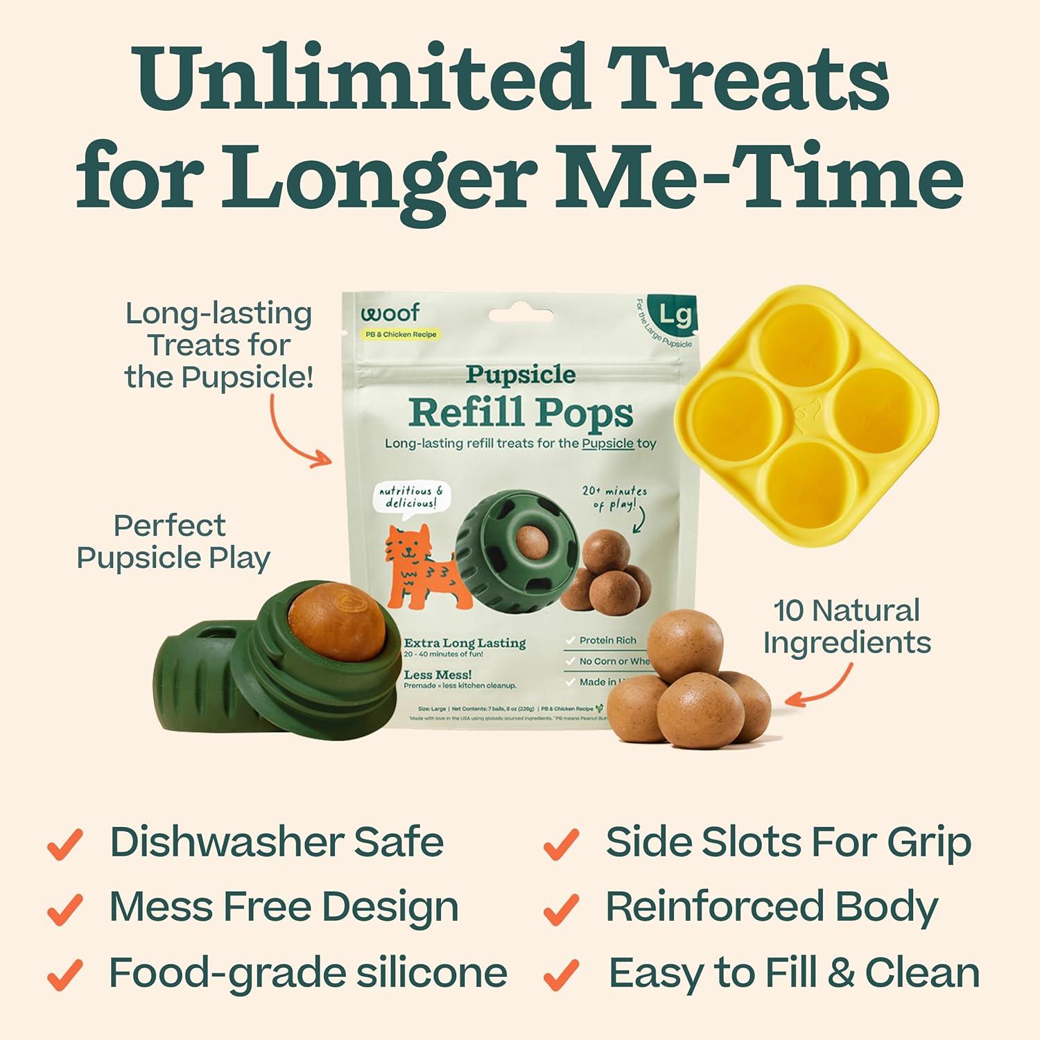 Paquete de Inicio WOOF Pupsicle - Juguetes Interactivos para Perros