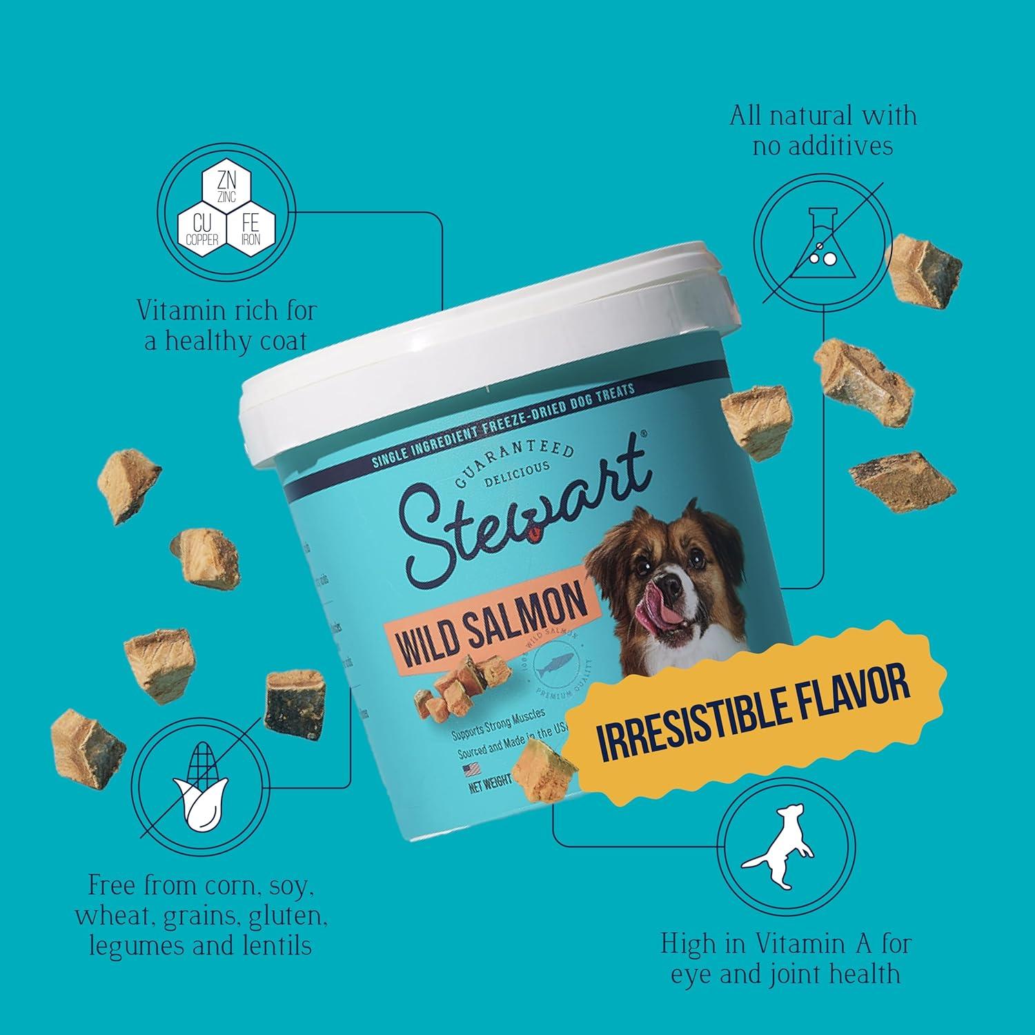 Golosinas Liofilizadas para Perros Stewart Salmón 269g