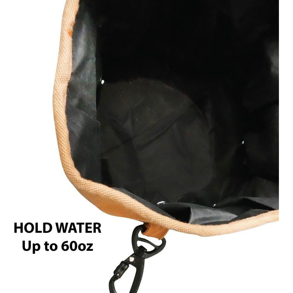 Cuenco Plegable para Mascotas Mejores Amigos 1.77L Caqui