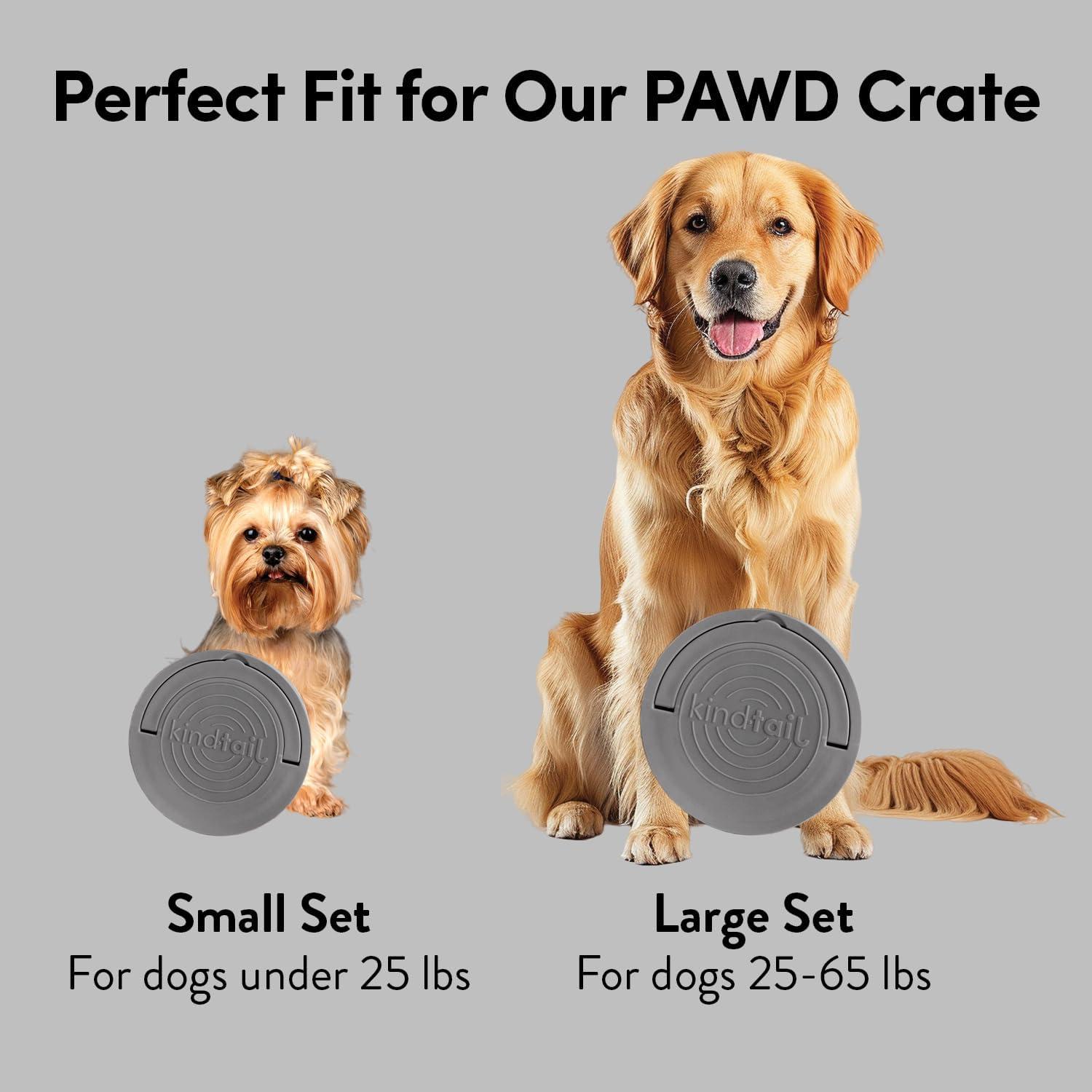 Tazones de Viaje para Perros KindTail - Juego de 2 Platos Portátiles