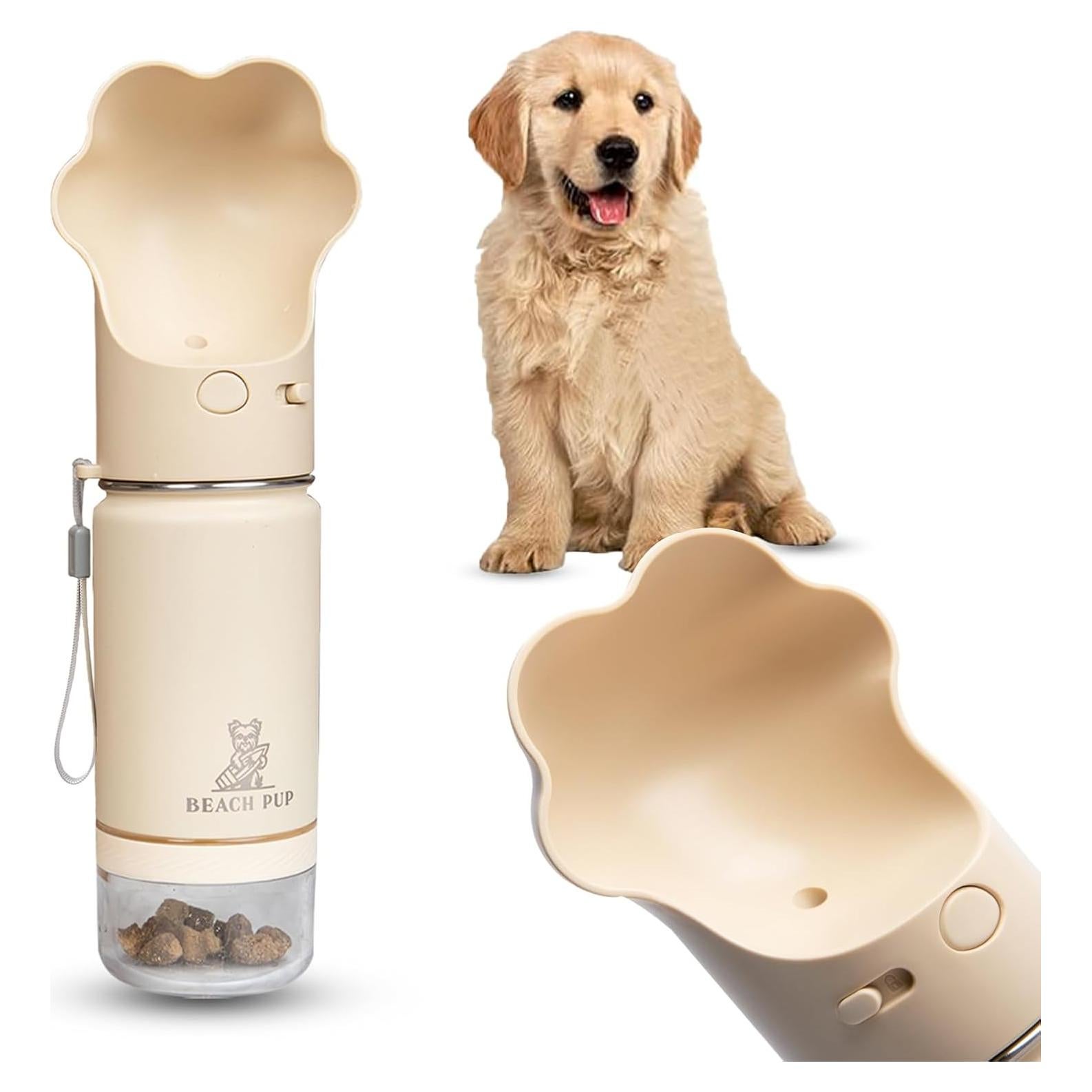 Botella de Agua para Perros Everich 295 ml con Comedero