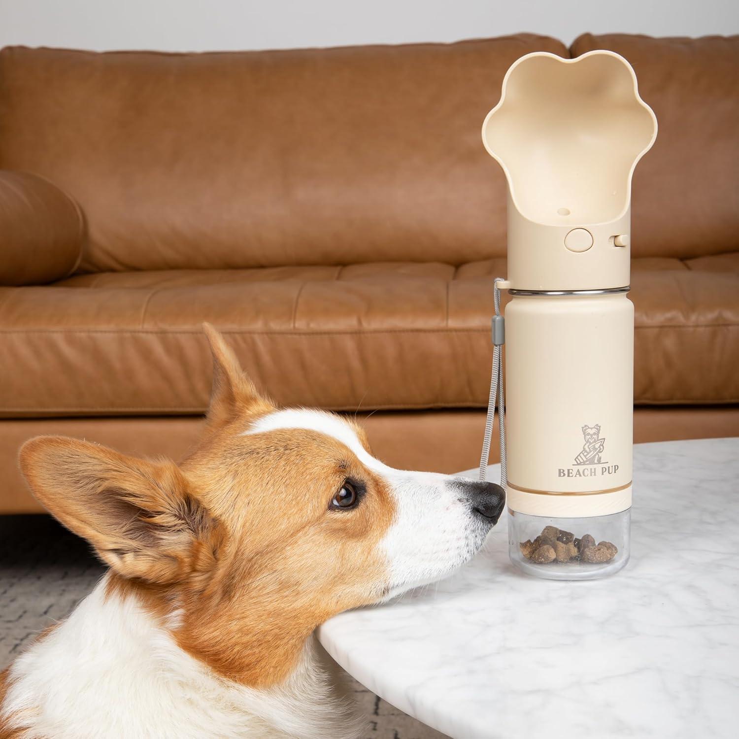 Botella de Agua para Perros Everich 295 ml con Comedero