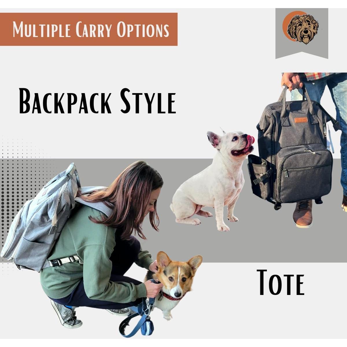 Bolsa de Viaje para Perros Tito's Closet con Accesorios Negro