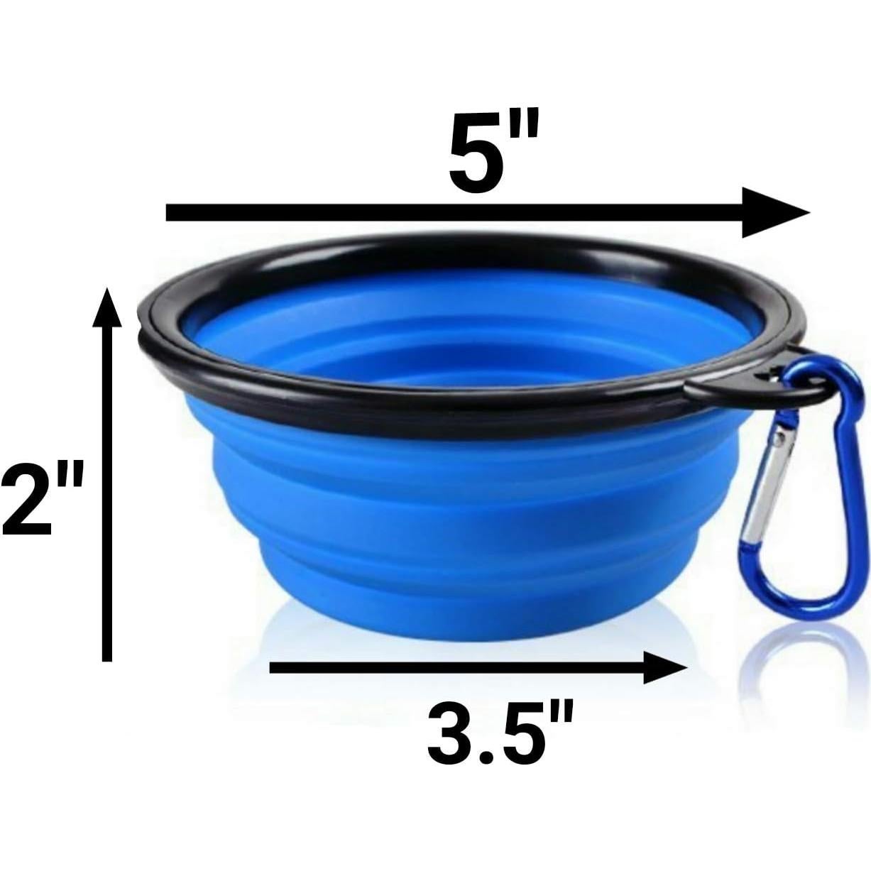 Tazones Plegables para Perros Mr. Peanut, Set de 3 Silicona