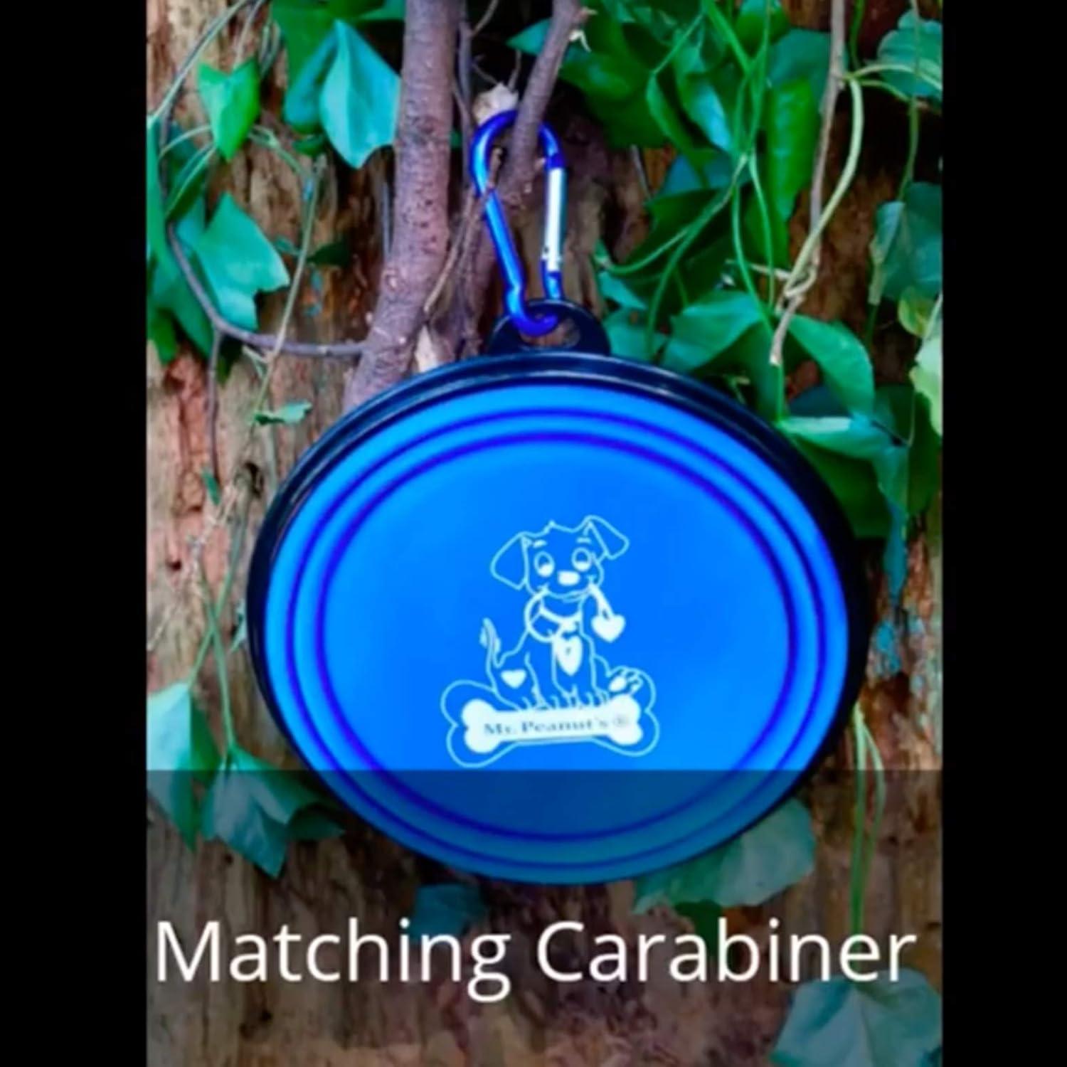 Tazones Plegables para Perros Mr. Peanut, Set de 3 Silicona