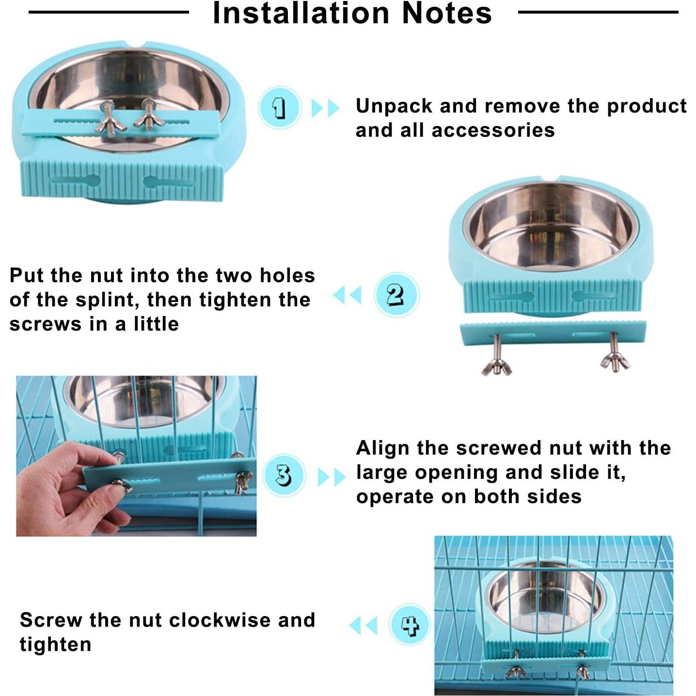 Tazón para Perros y Gatos Guardians Acero Inoxidable 11.4 cm Azul