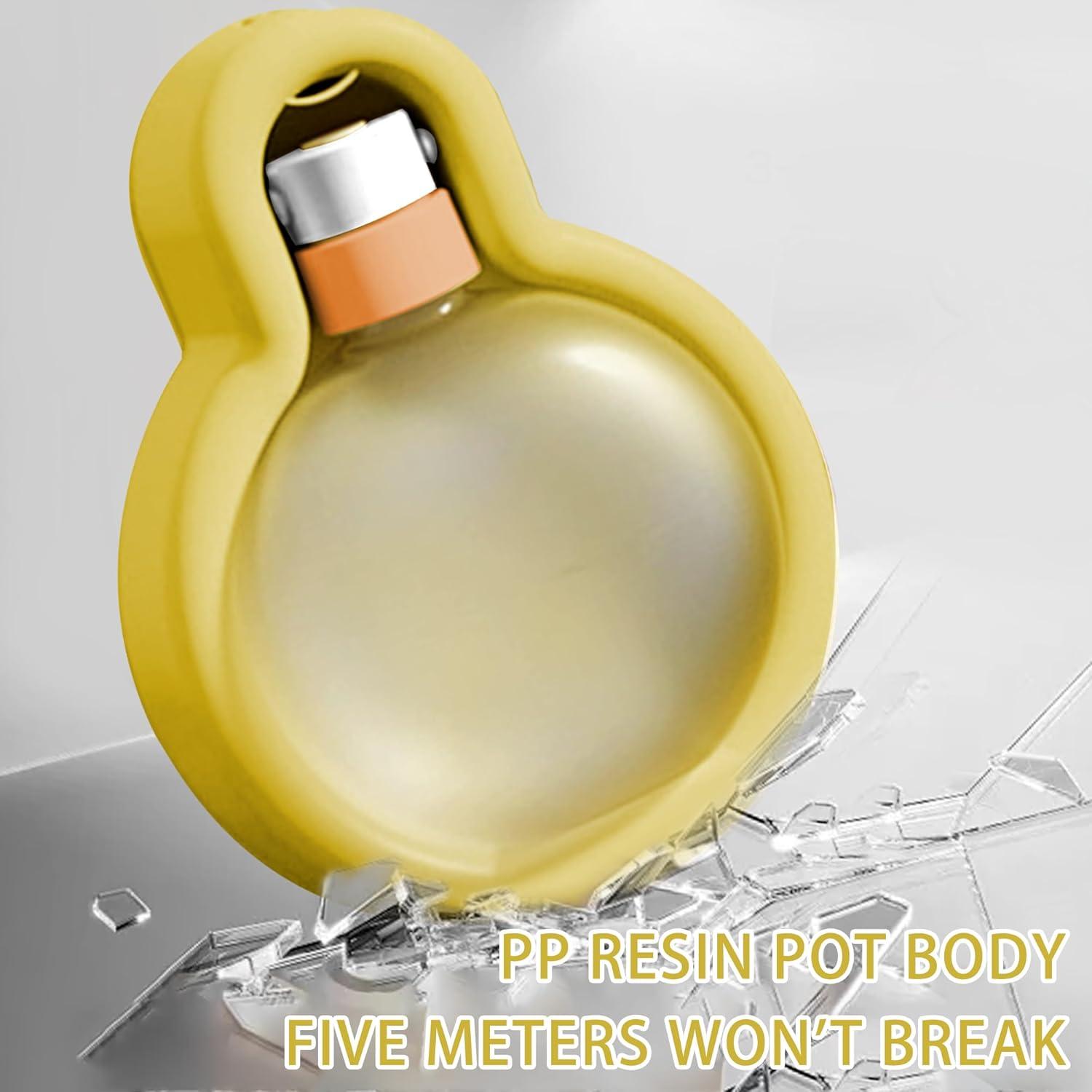 Botella de Agua para Mascotas MaxcGear 350ml Plegable Amarillo