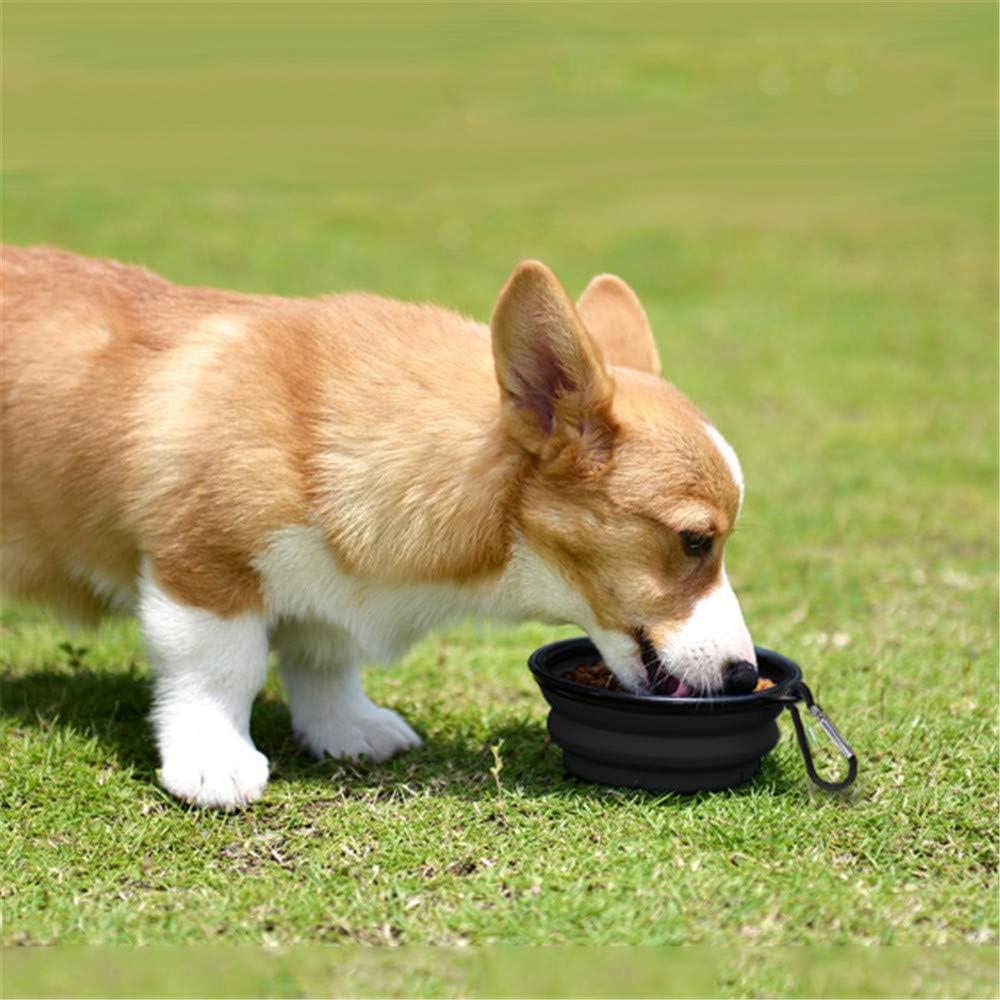 Cuencos Plegables para Perros SLSON - 2 Unidades Silicona 350ml