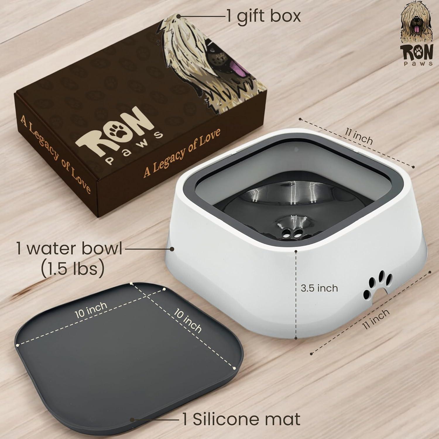 Cuenco Antideslizante para Perros Ron Paws 28cm - Sin Derrames