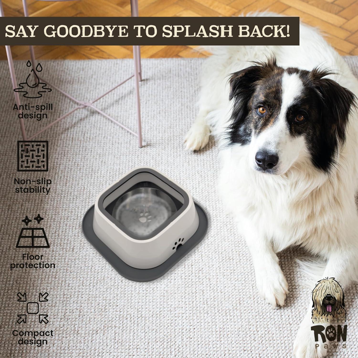 Cuenco Antideslizante para Perros Ron Paws 28cm - Sin Derrames