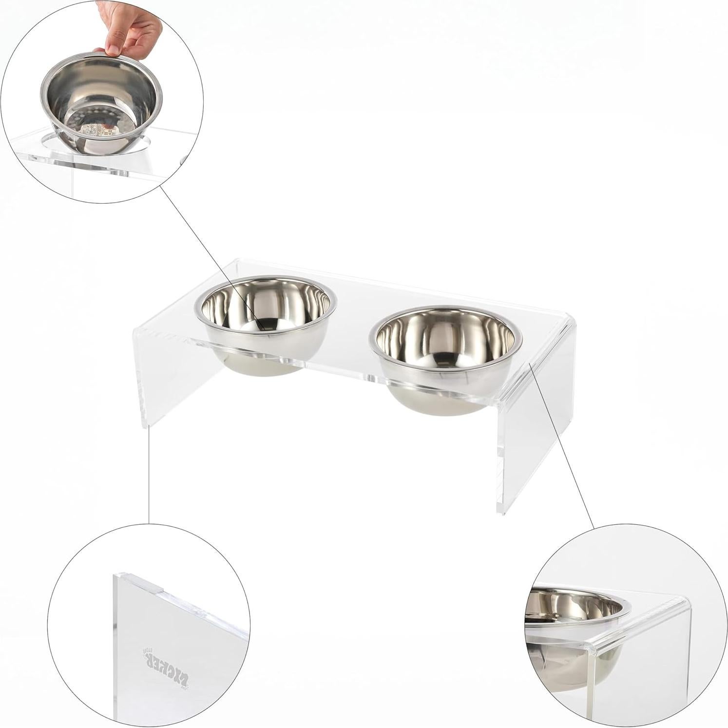 Alimentador Elevado para Perros THE LICKER STORE DBL2000A 20oz