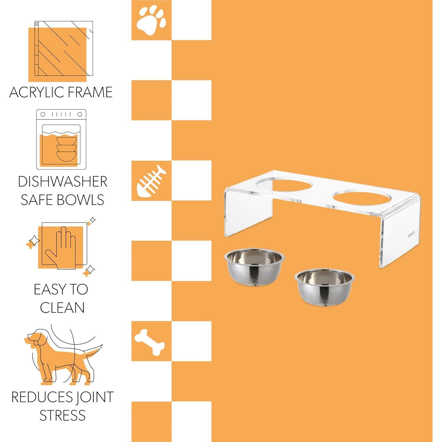 Alimentador Elevado para Perros THE LICKER STORE DBL2000A 20oz