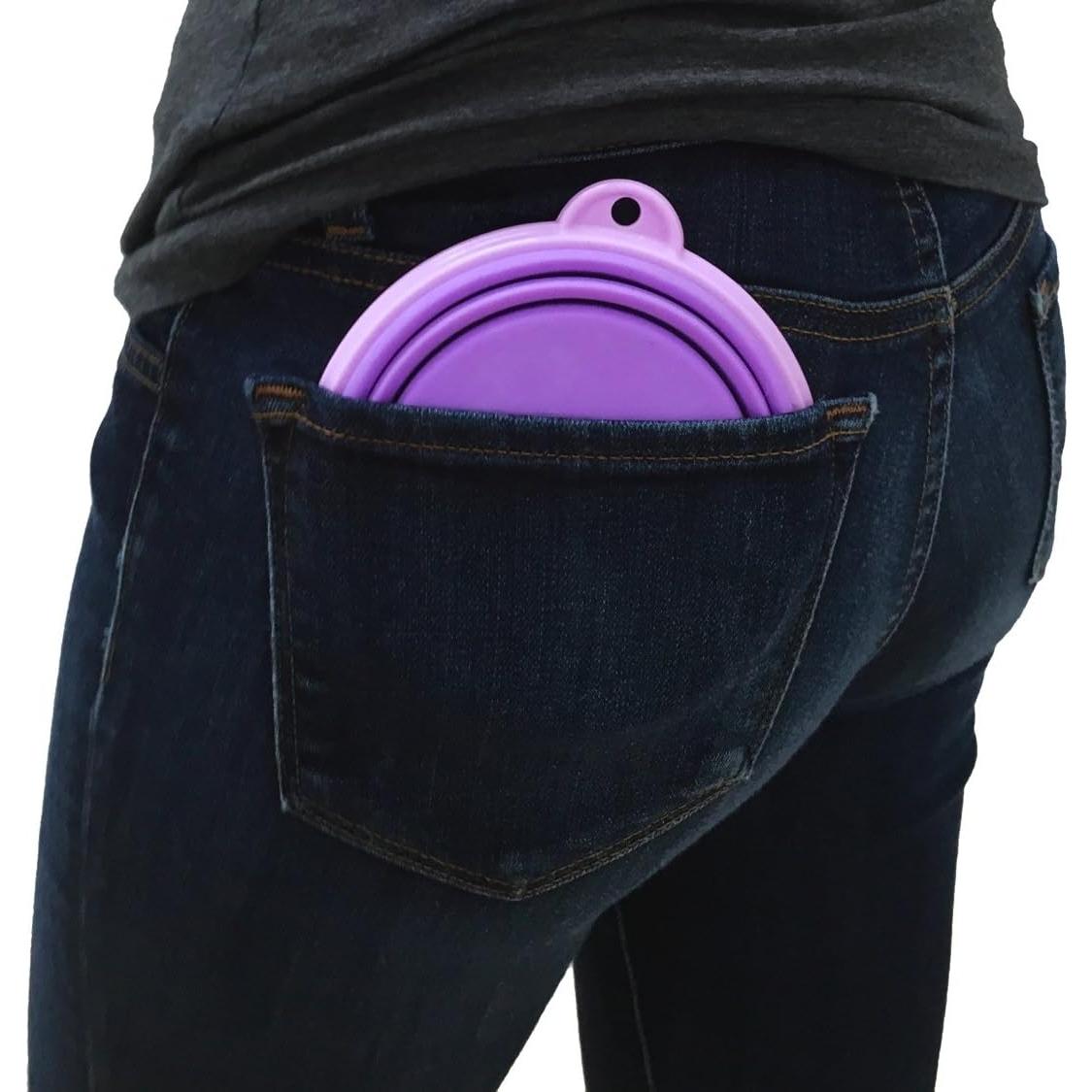 Tazón de Viaje Plegable Prima Pets 1.5 Tazas Púrpura - 2 Paquete