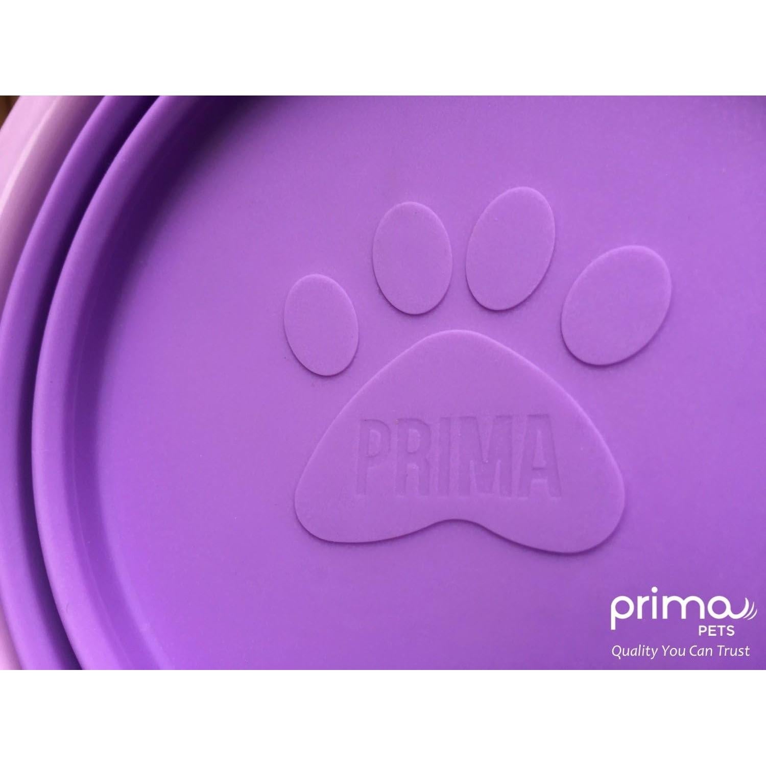 Tazón de Viaje Plegable Prima Pets 1.5 Tazas Púrpura - 2 Paquete