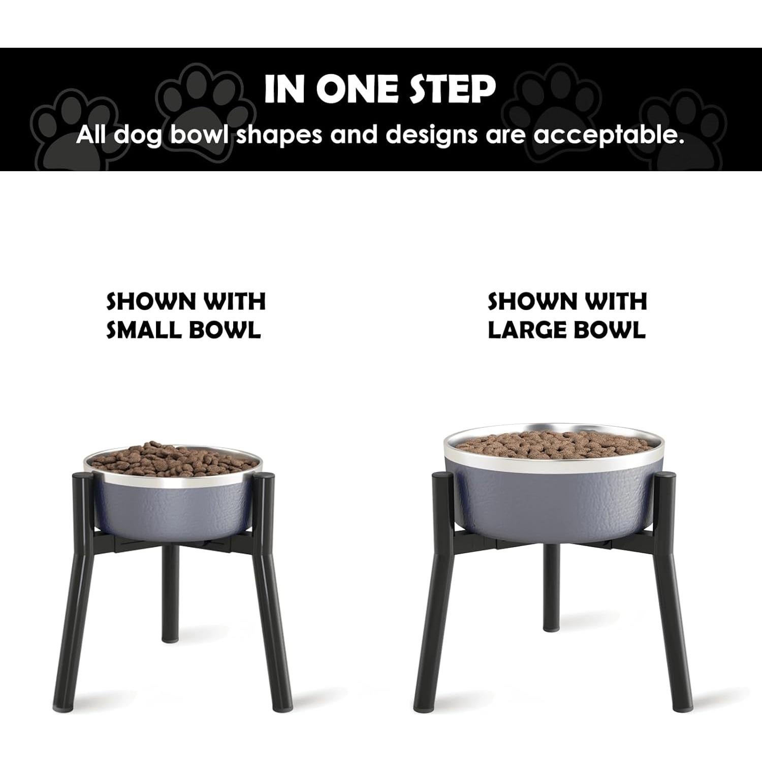 Soporte Elevado para Cuencos de Perro SHAINFUN 11 cm Ajustable