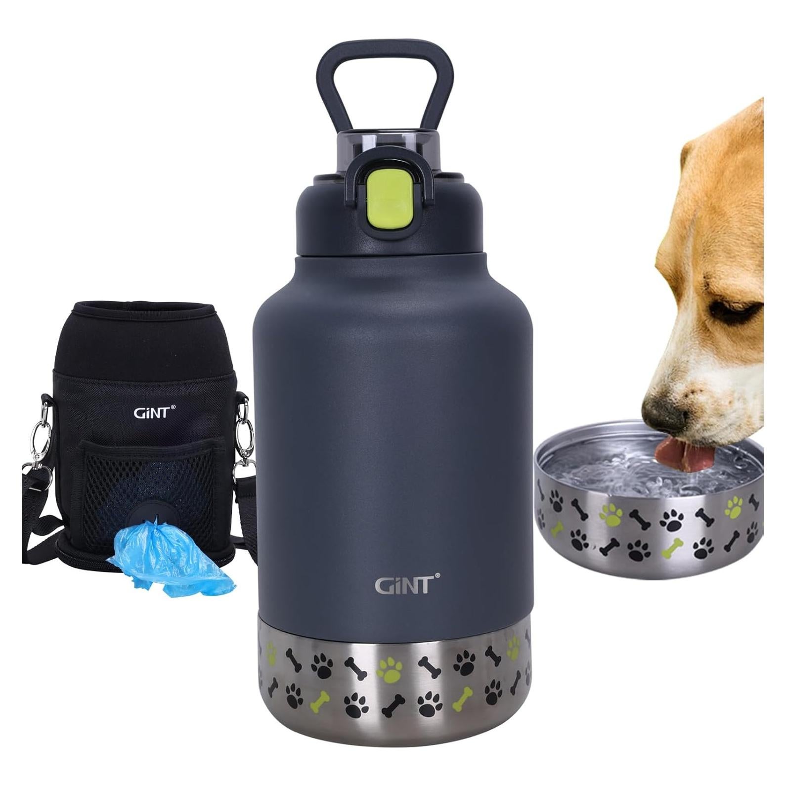 Botella de Agua Aislada GiNT 37oz para Perros y Humanos