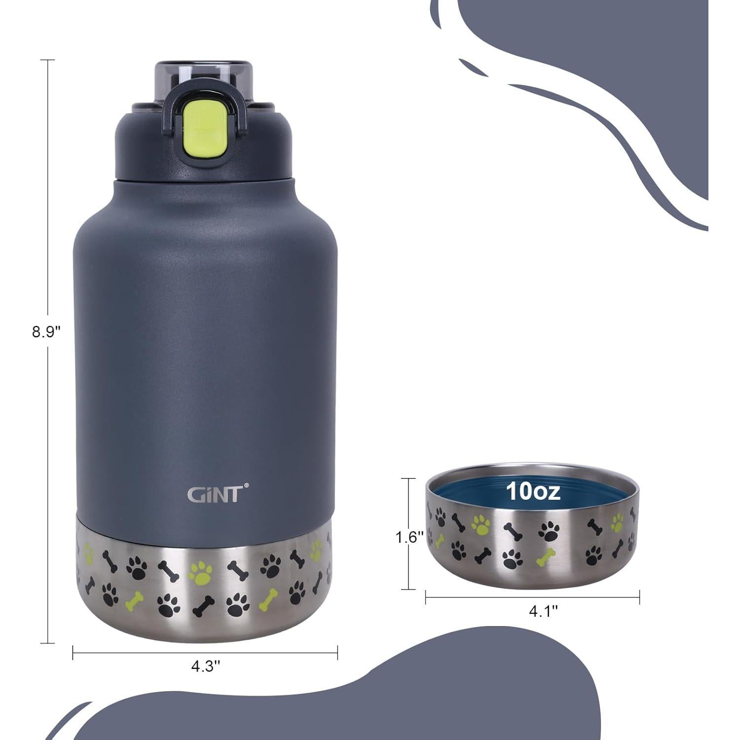 Botella de Agua Aislada GiNT 37oz para Perros y Humanos