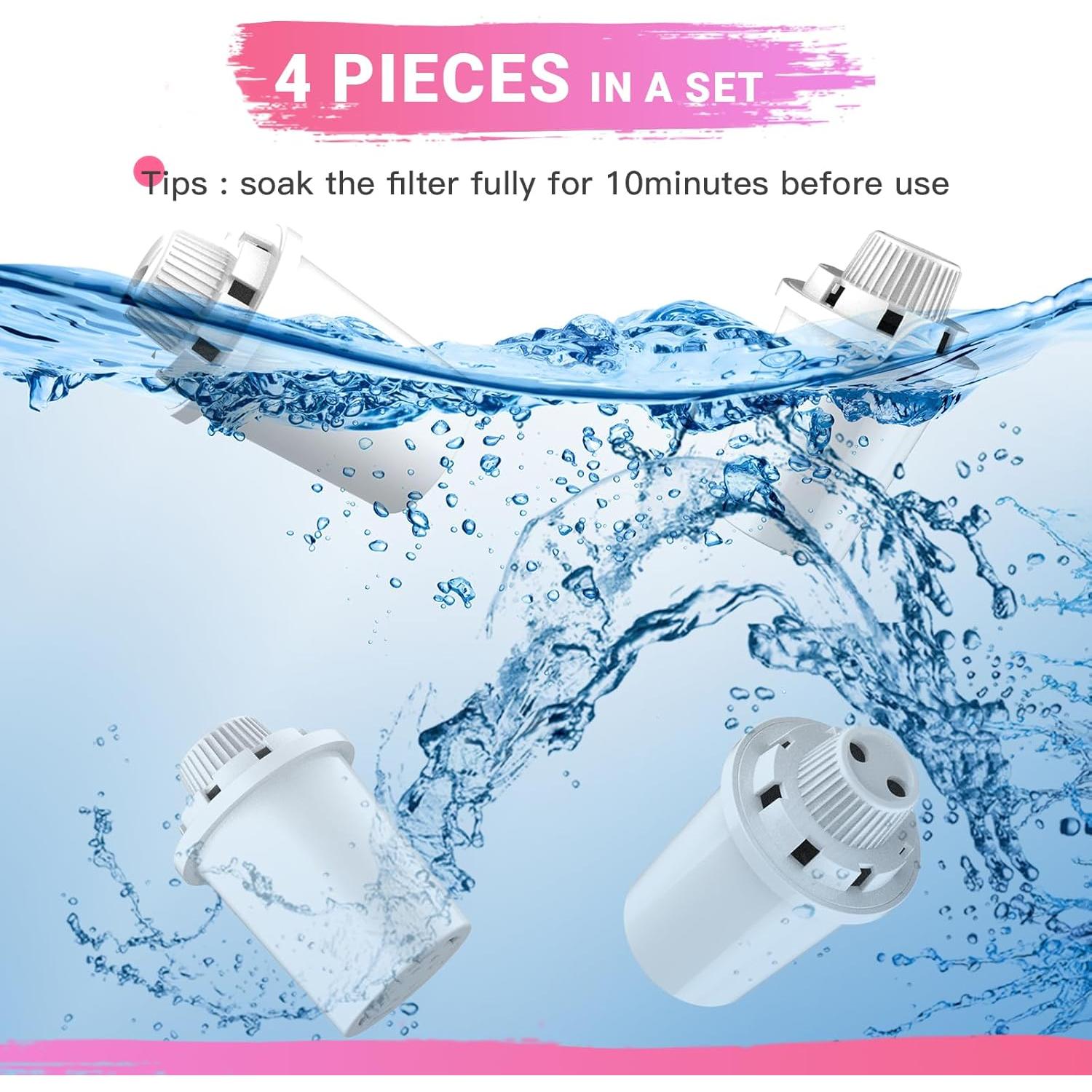 Filtros de Reemplazo PETDOTT para Fuente de Agua para Perros - 4 Paquetes