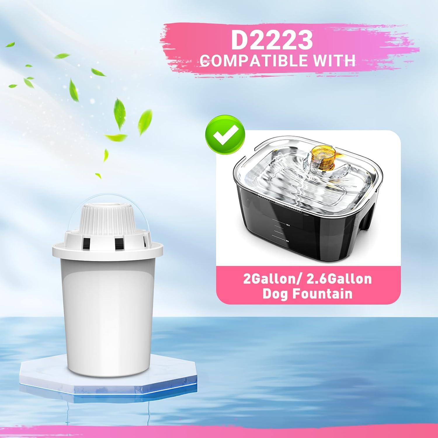 Filtros de Reemplazo PETDOTT para Fuente de Agua para Perros - 4 Paquetes