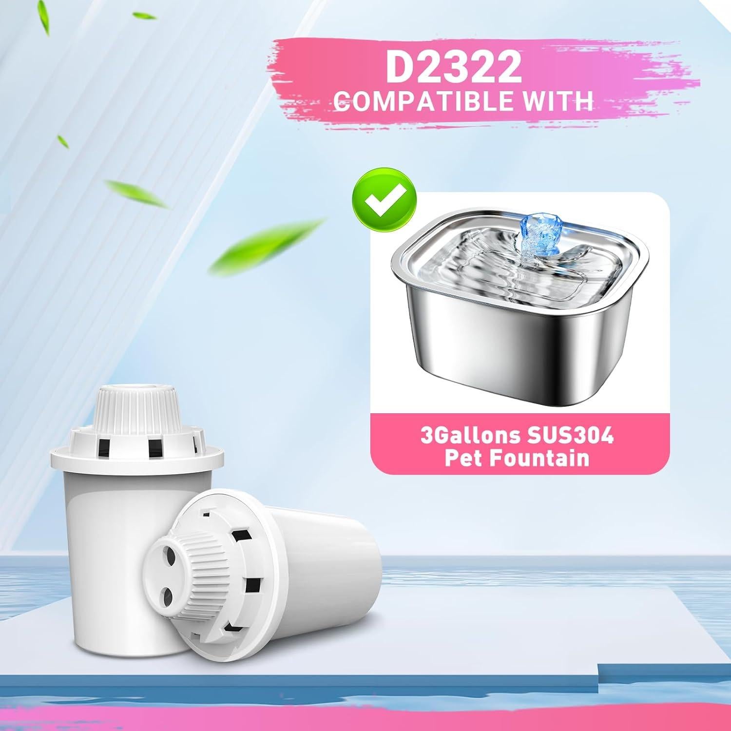 Filtros de Reemplazo PETDOTT para Fuente de Agua para Perros - 4 Paquetes