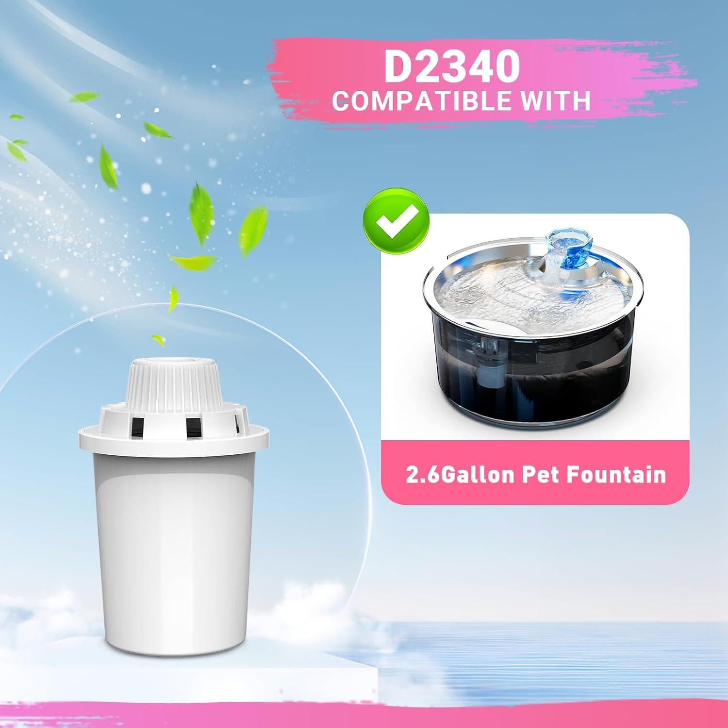 Filtros de Reemplazo PETDOTT para Fuente de Agua para Perros - 4 Paquetes