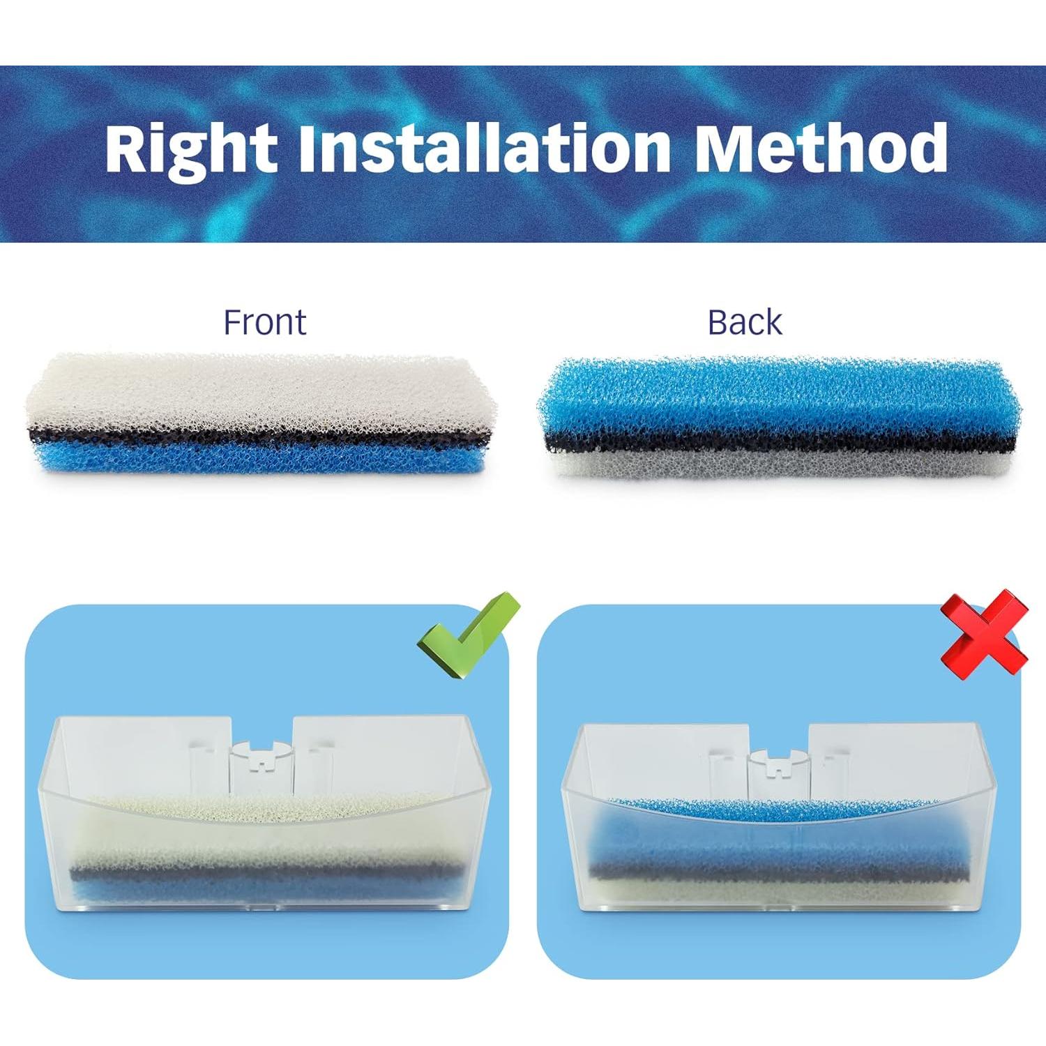 Filtros de Agua Premium PetStandard para Fuente NPET WF020 - Paquete de 12