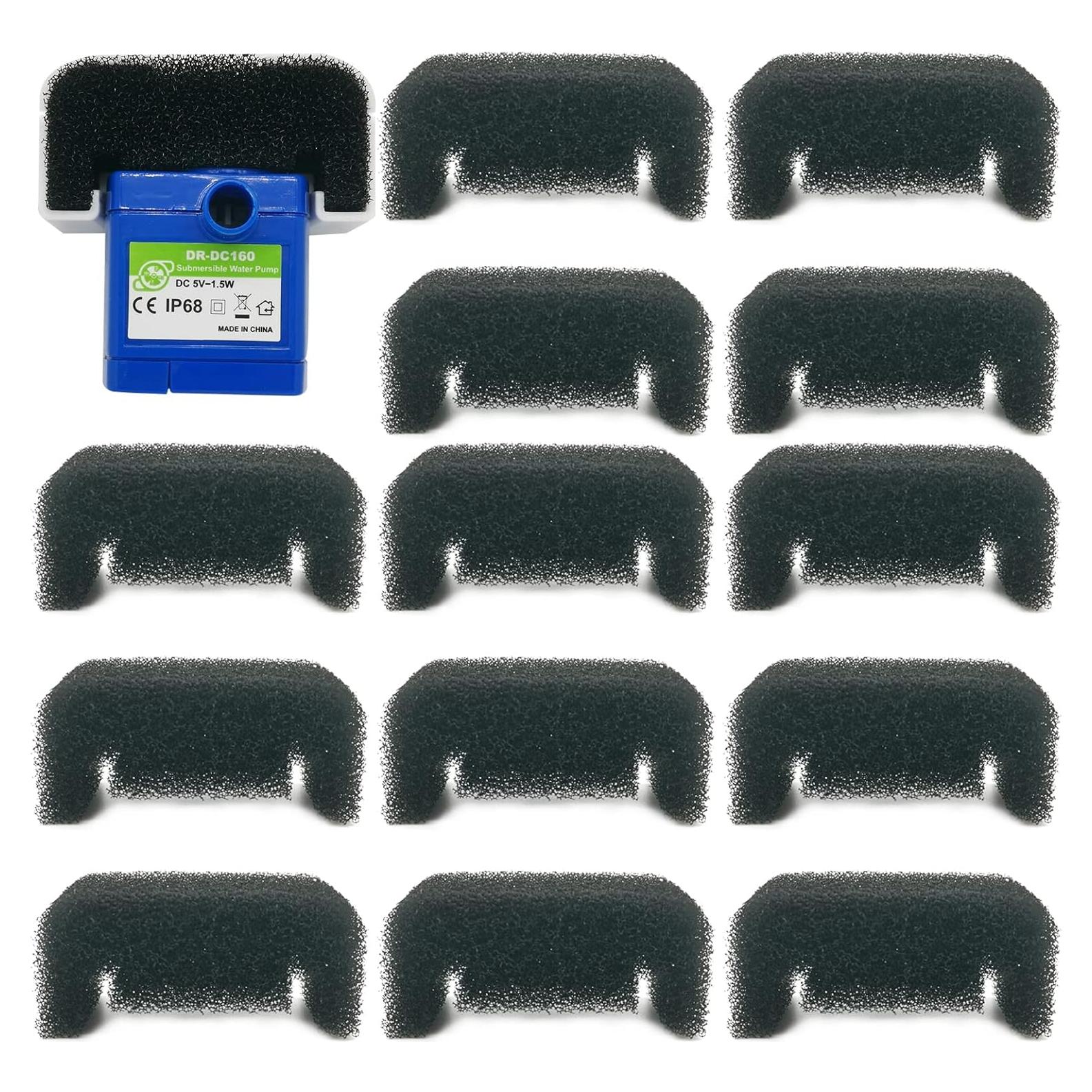 Paquete de 12 Filtros de Esponja Katlikatqi para Fuente de Agua