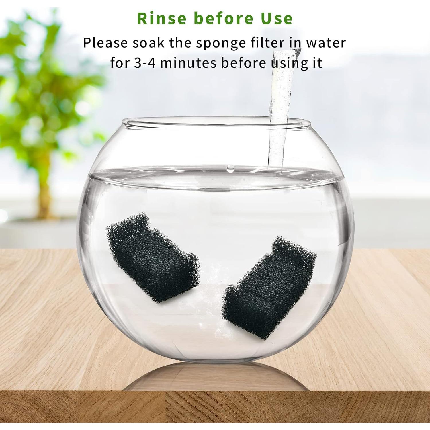 Paquete de 12 Filtros de Esponja Katlikatqi para Fuente de Agua