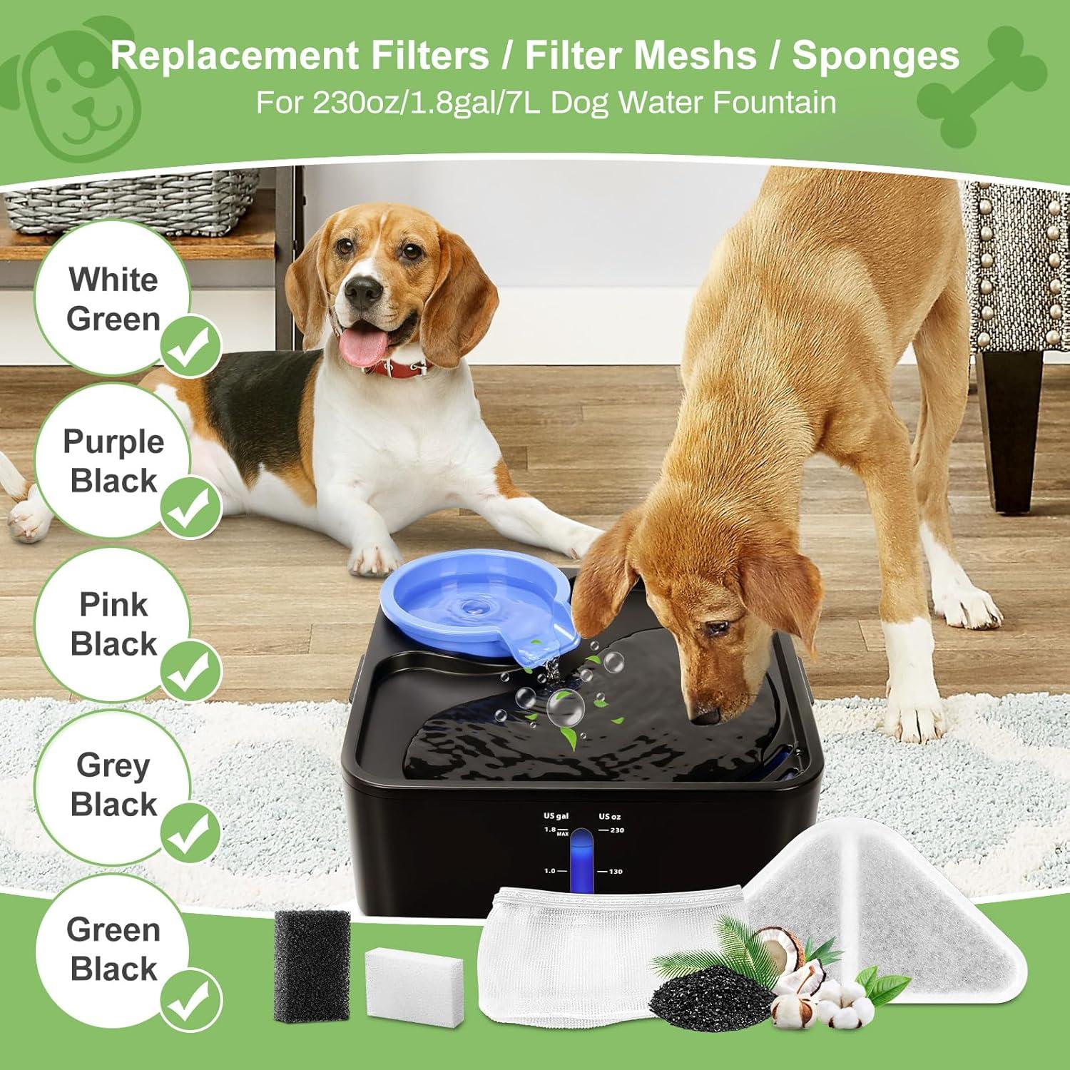 6 Filtros de Reemplazo para Fuente de Agua GISOFIK 7L