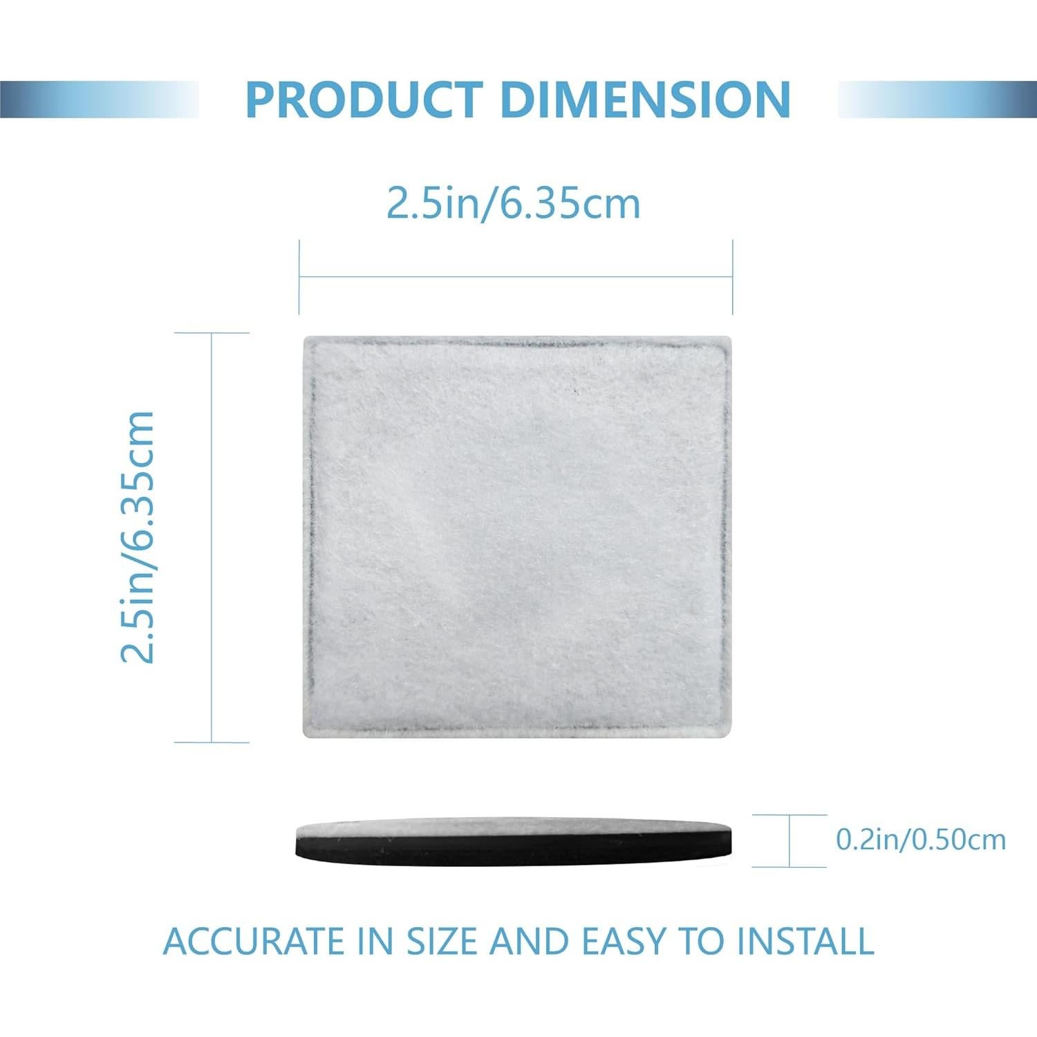 Paquete de 12 Filtros de Carbón TOGGATH para Fuente de Agua 6.35 cm