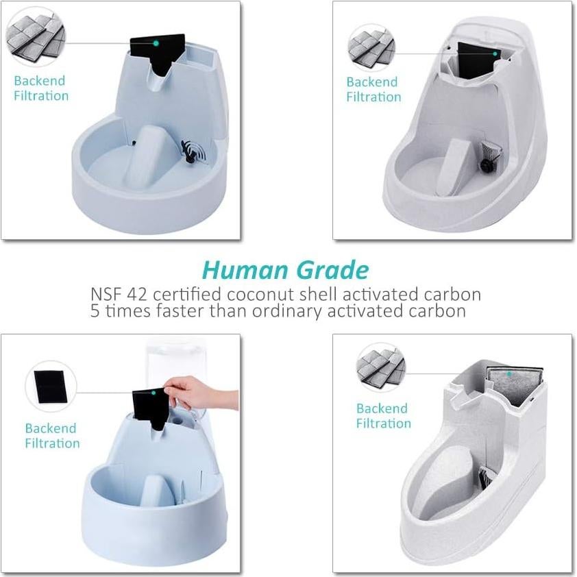 Filtro de Carbón Premium HiWater para Fuentes Drinkwell - 12 Unidades