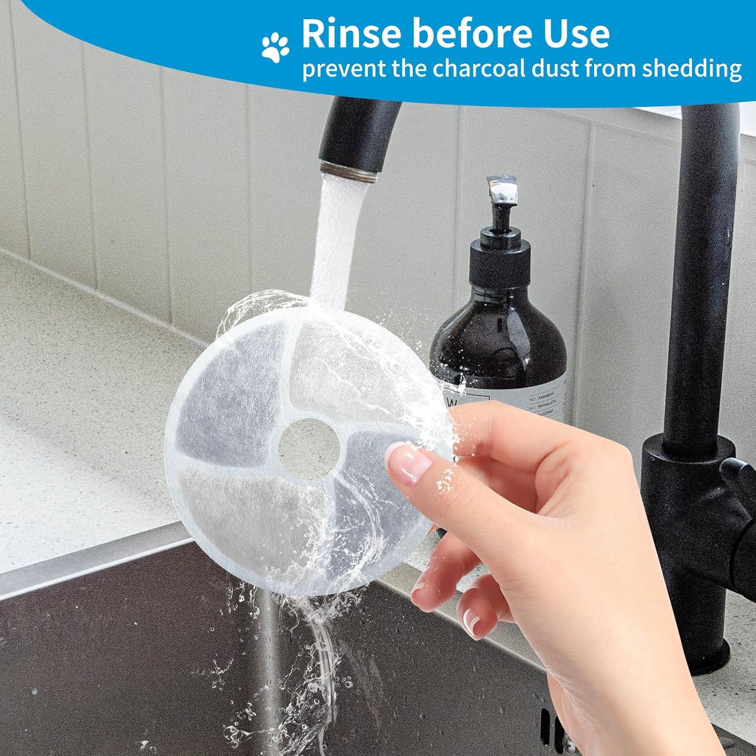 Filtro de agua para gatos Kactoily 6 unidades 10.4 cm