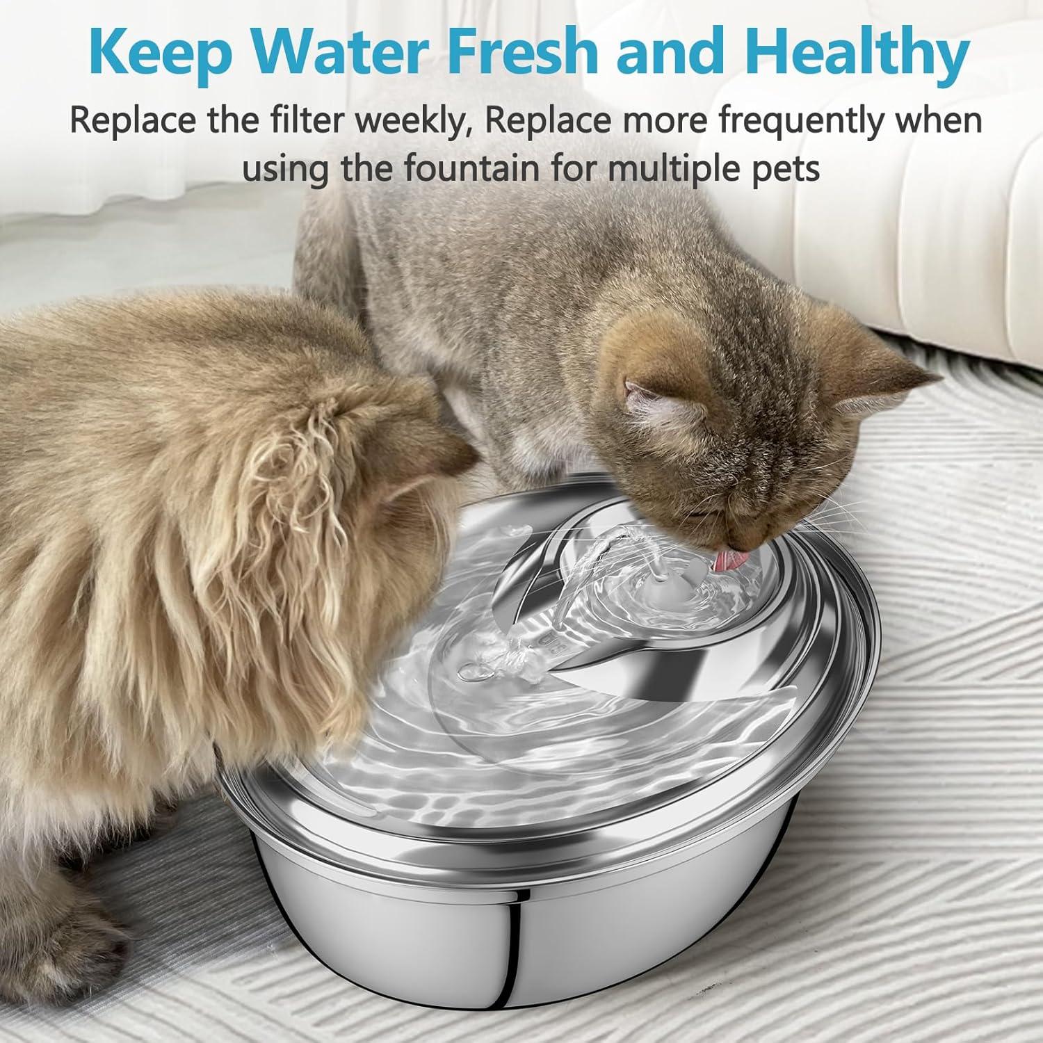 Filtros de agua para gatos ORSDA D30, 12 filtros de carbono 2L