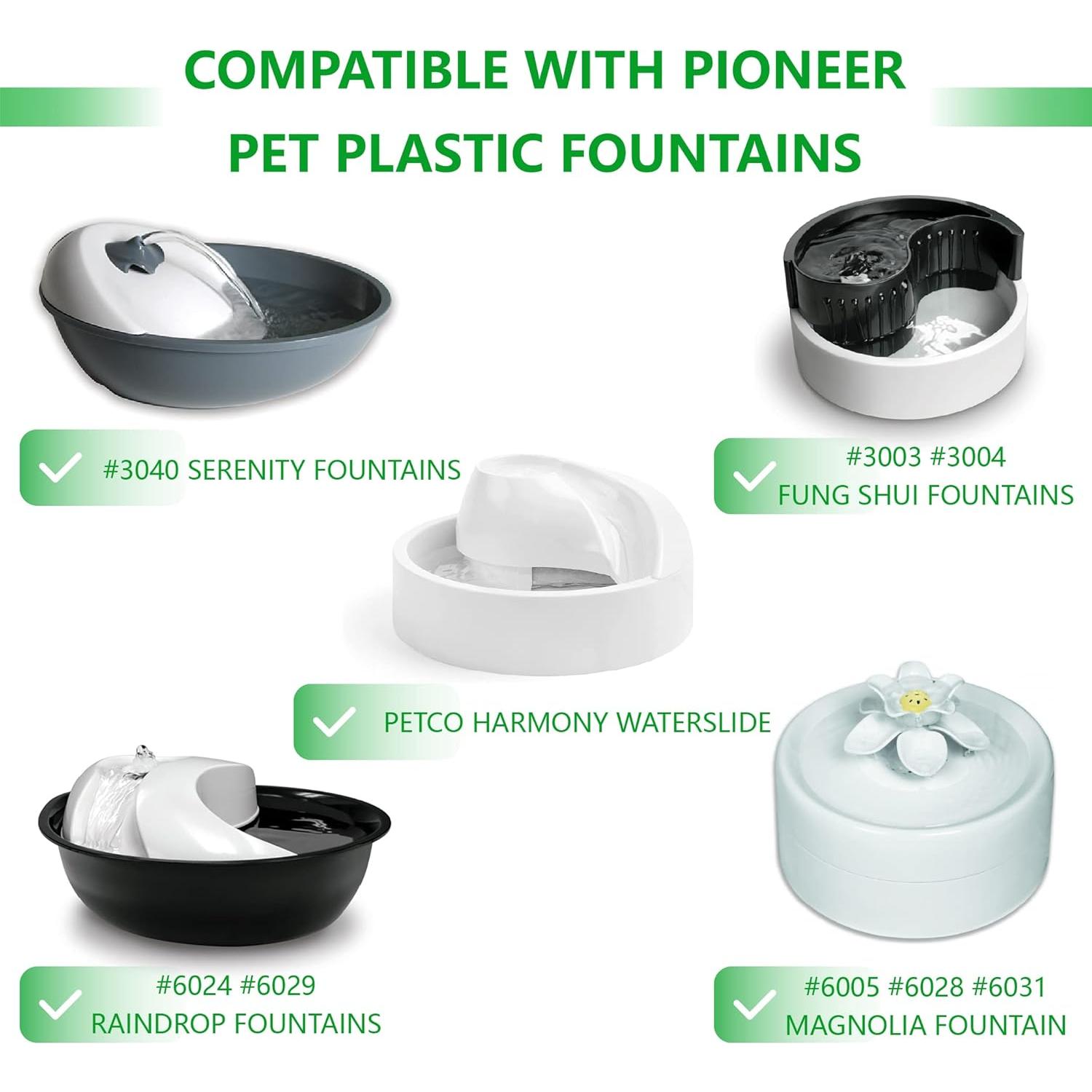 Paquete de 12 Filtros de Carbono TOGGATH para Fuente de Mascotas