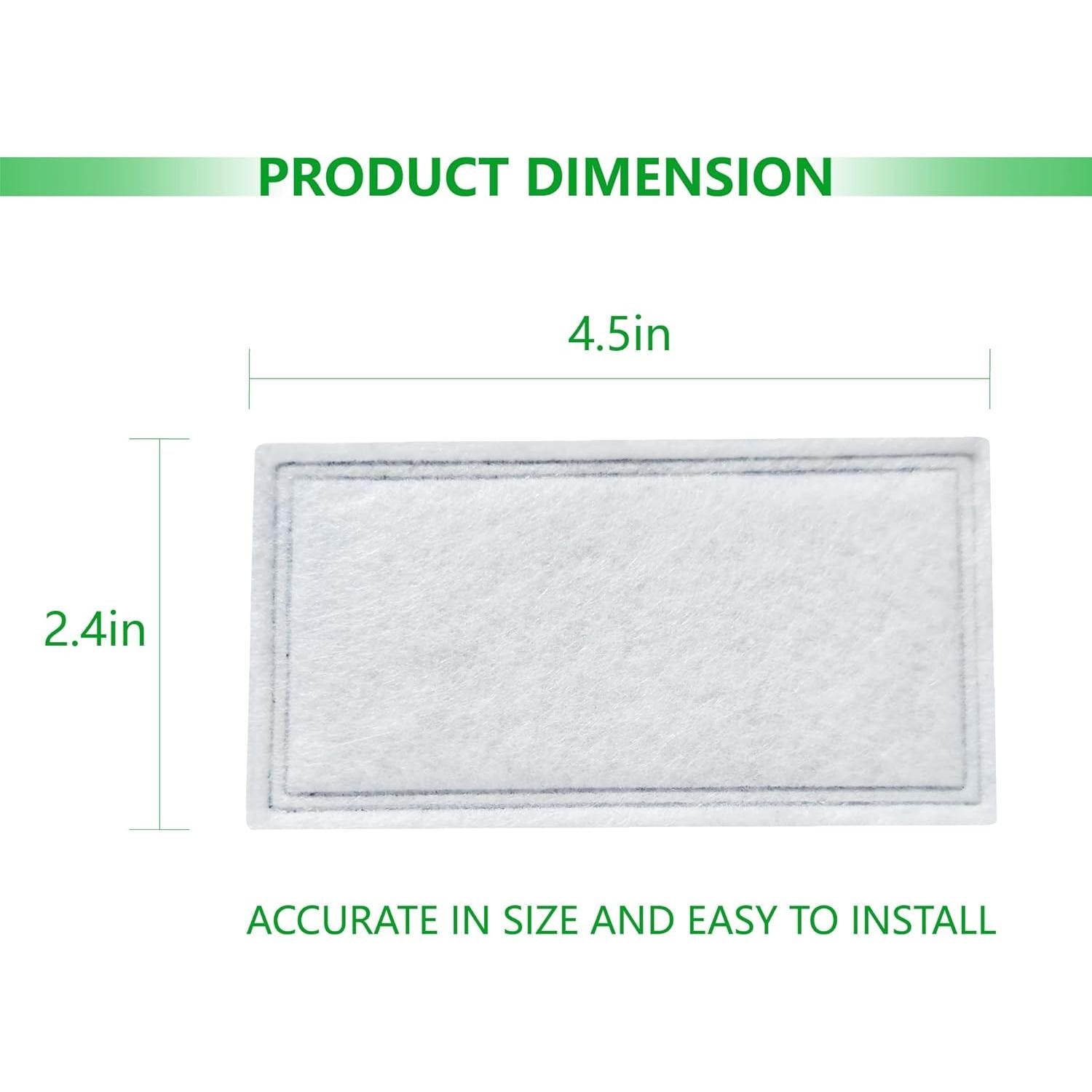 Paquete de 12 Filtros de Carbono TOGGATH para Fuente de Mascotas