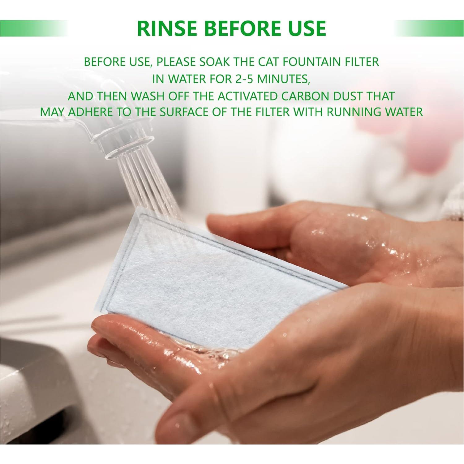 Paquete de 12 Filtros de Carbono TOGGATH para Fuente de Mascotas