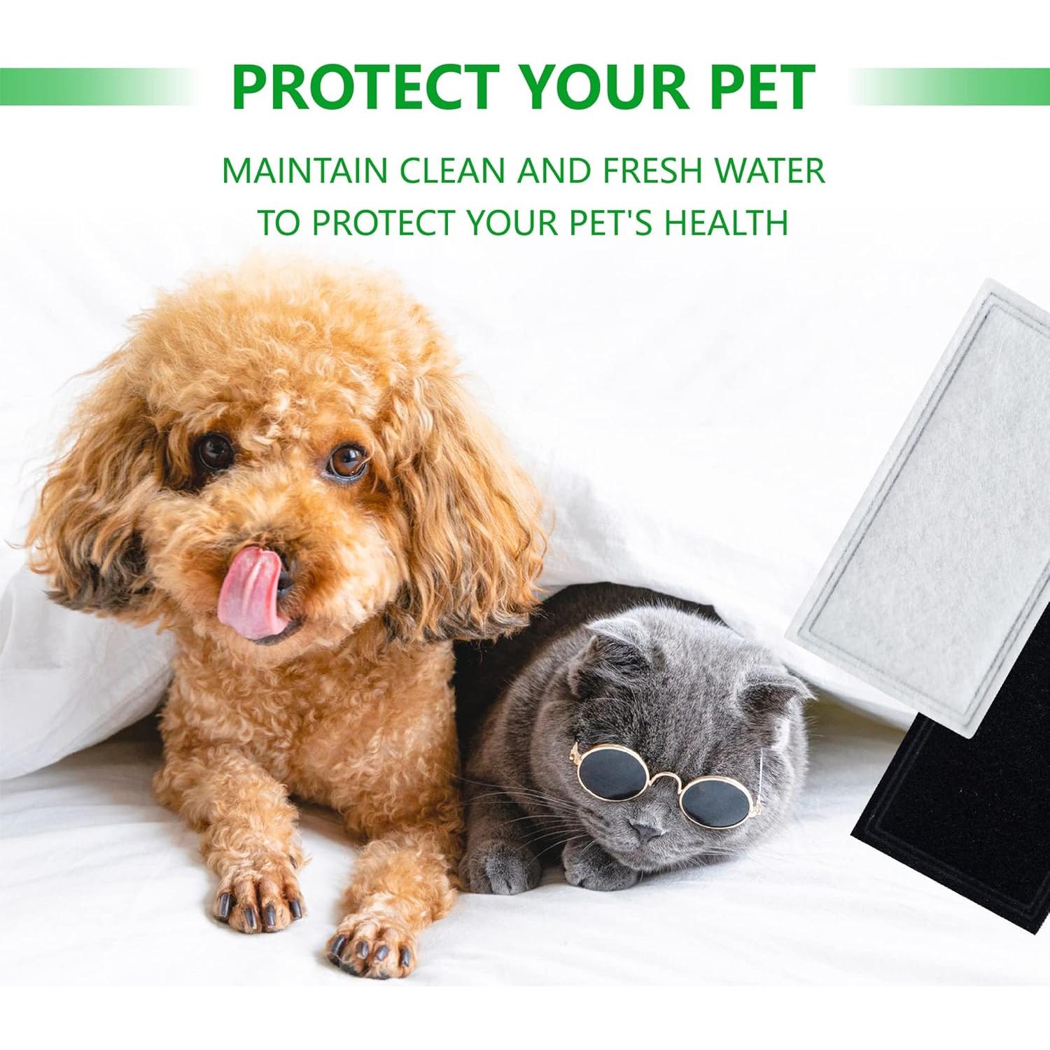 Paquete de 12 Filtros de Carbono TOGGATH para Fuente de Mascotas