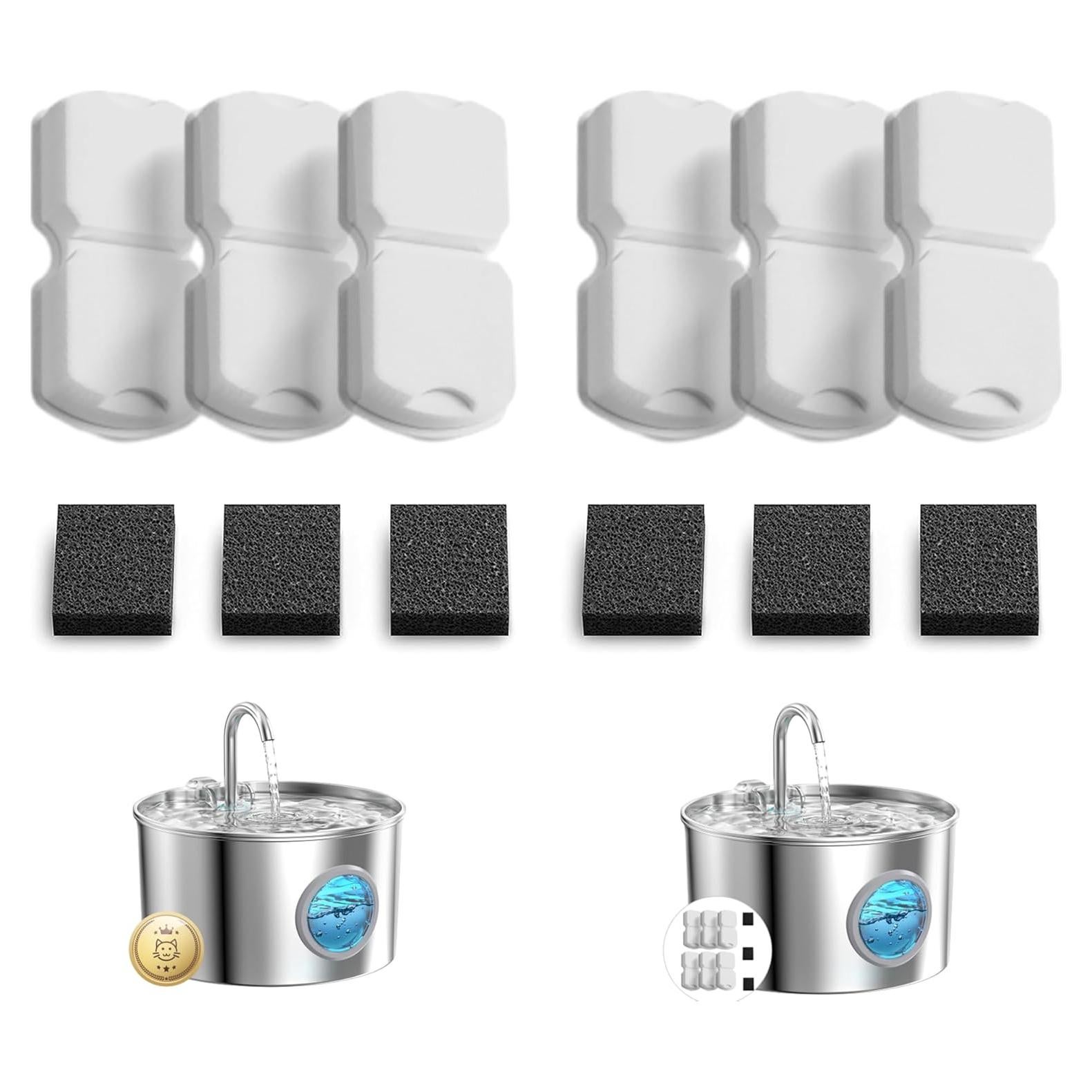 Filtros de Reemplazo para Fuente de Agua GIOTOHUN S11 - 12 Piezas