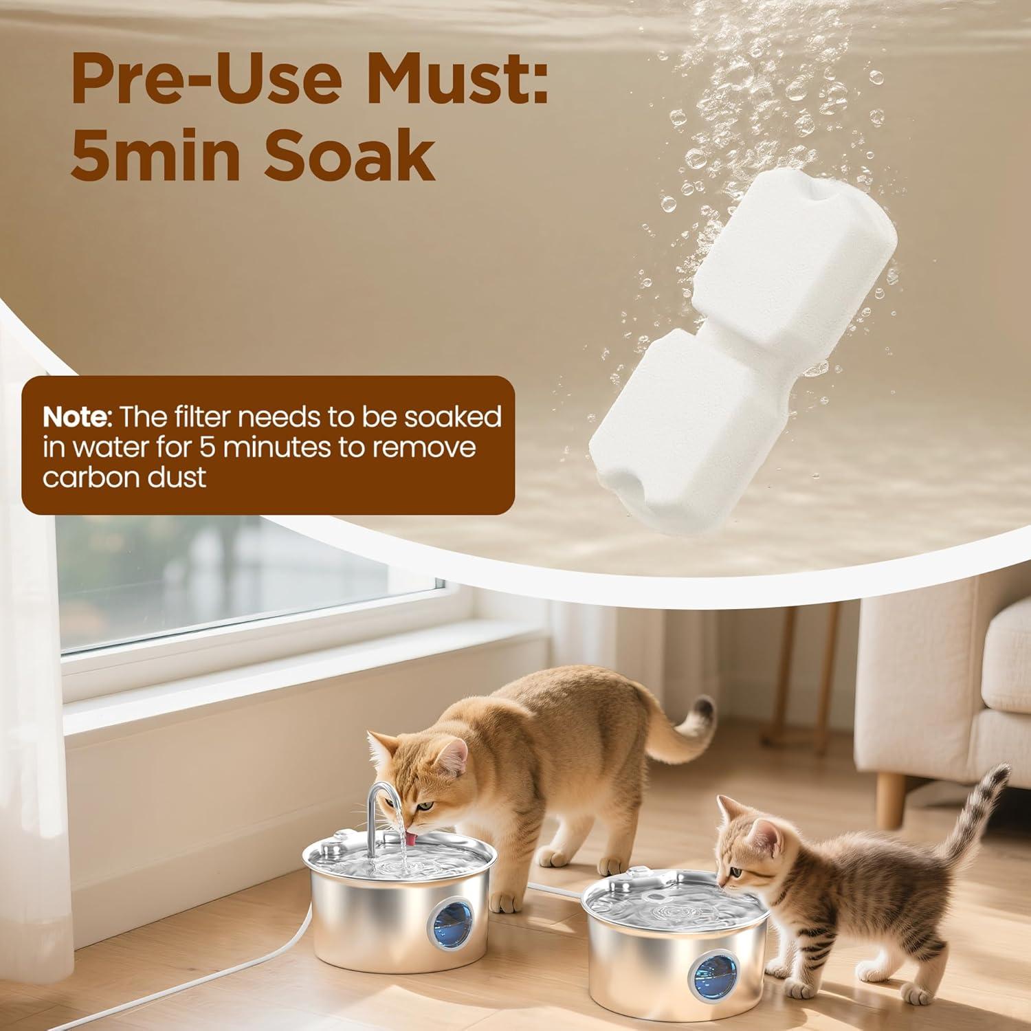 Filtros de Reemplazo para Fuente de Agua GIOTOHUN S11 - 12 Piezas