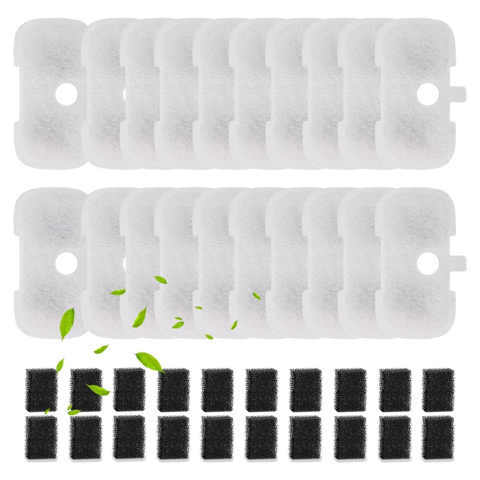 Filtros de Reemplazo SORON para Fuente de Agua Gatos 20 Pcs