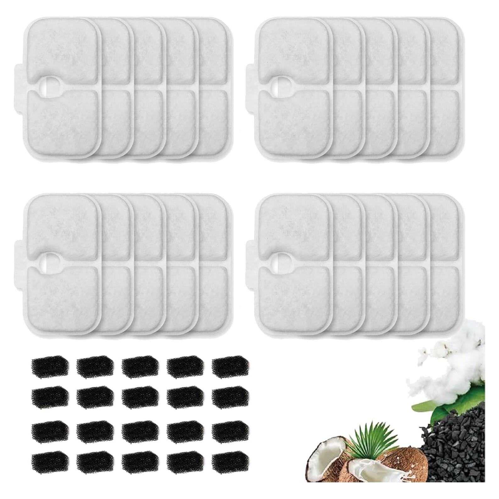 20 Filtros de Reemplazo PETLIBRO Dockstream PLWF005/PLWF115